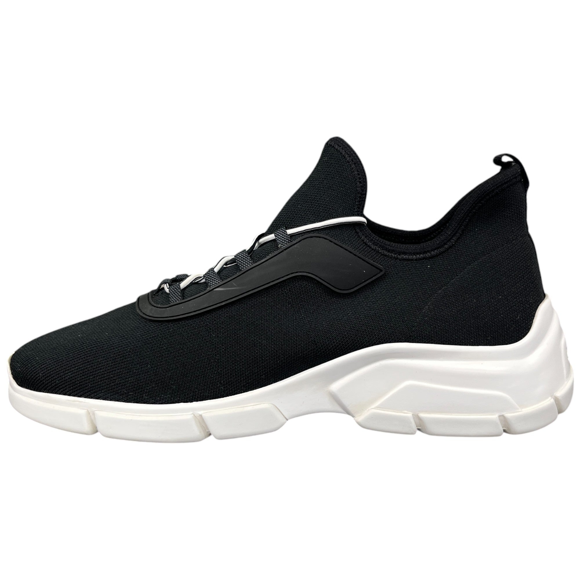 Men's Stretch Knit Low Trainers Black Size EU 40 / UK 6