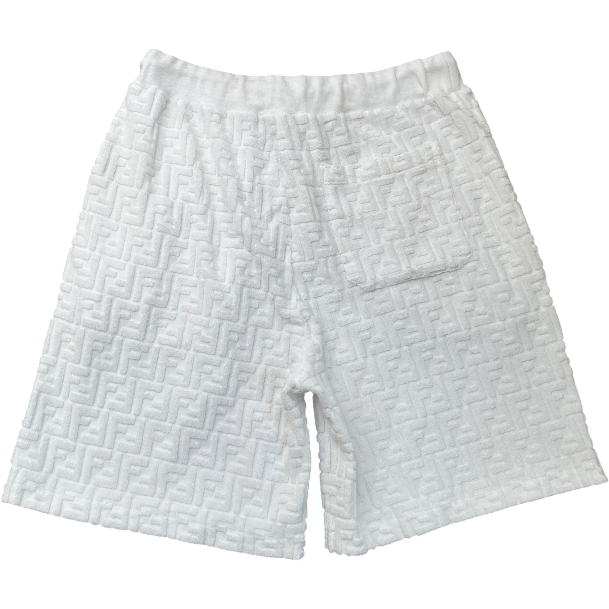 Men's Ff Motif Shorts White Size IT 48 / UK 32