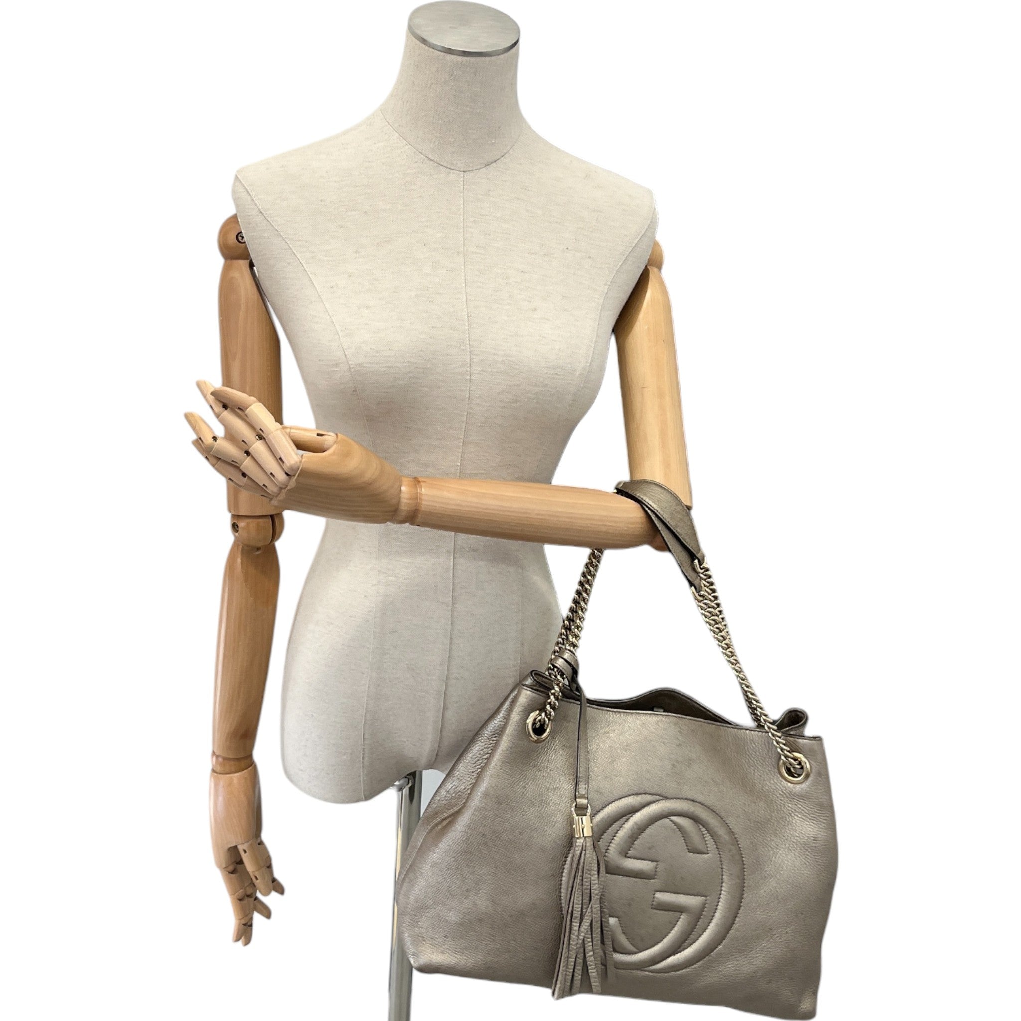 Women's Soho Tote Handbag Gold