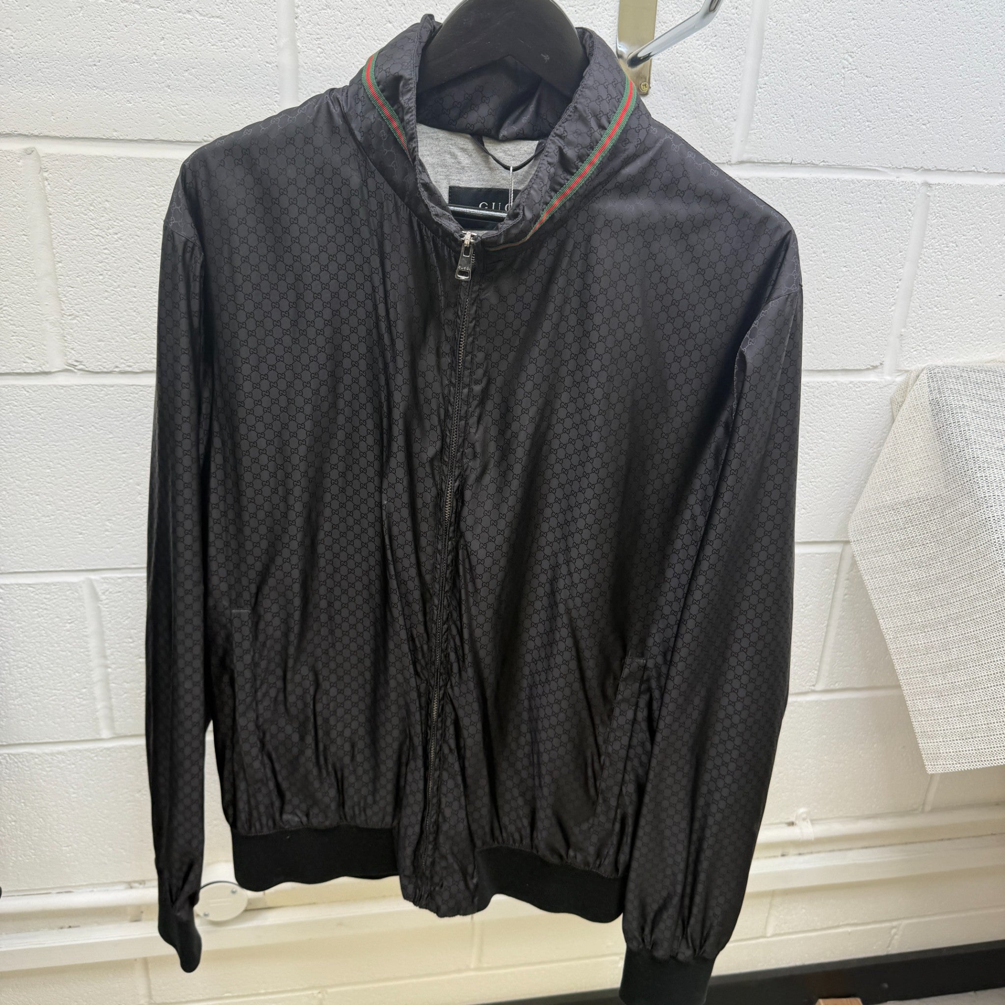 Men's Gg Monogram Jacket Black Size IT 52 / XL