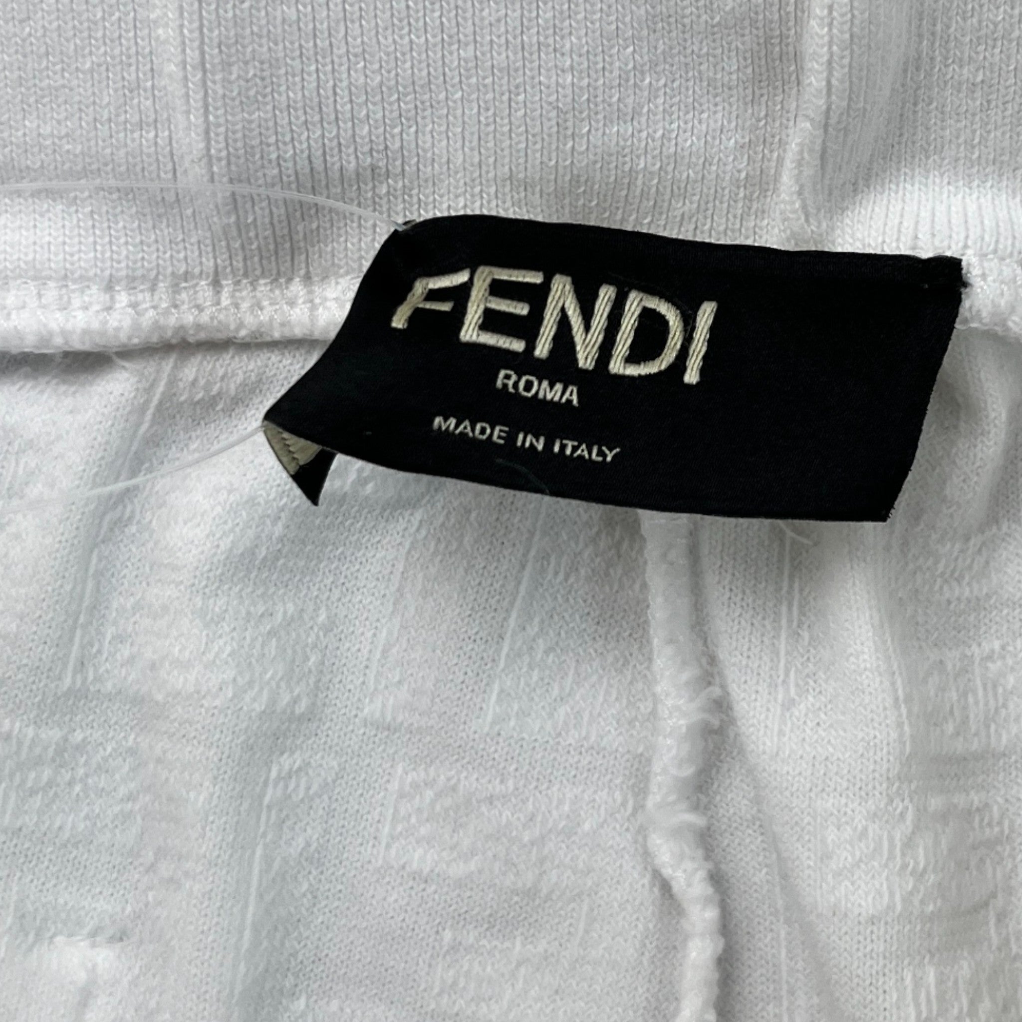 Men's Ff Motif Shorts White Size IT 48 / UK 32