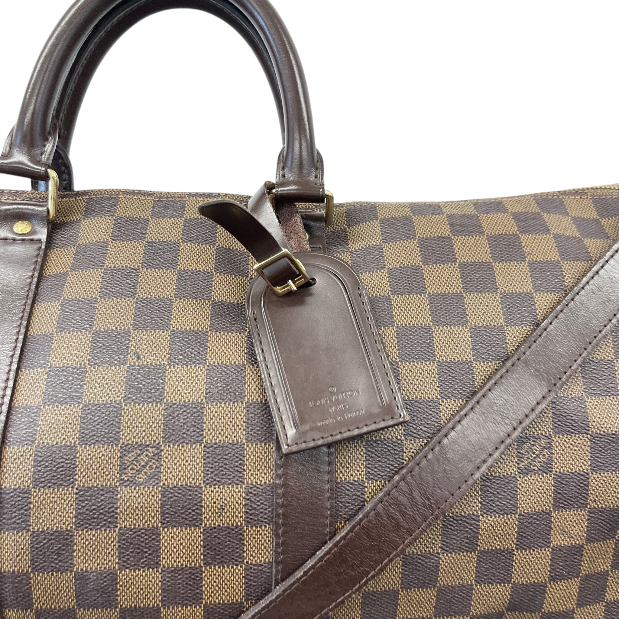 Women's Damier Ebene Keepall Bandoulière 55 Bag Brown