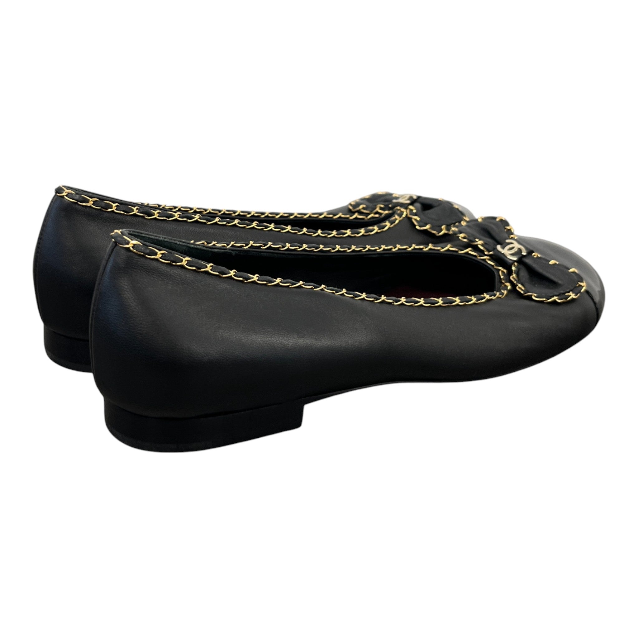 Women's Ballet Flats Lambskin Mules Black Size EU 41 / UK 8