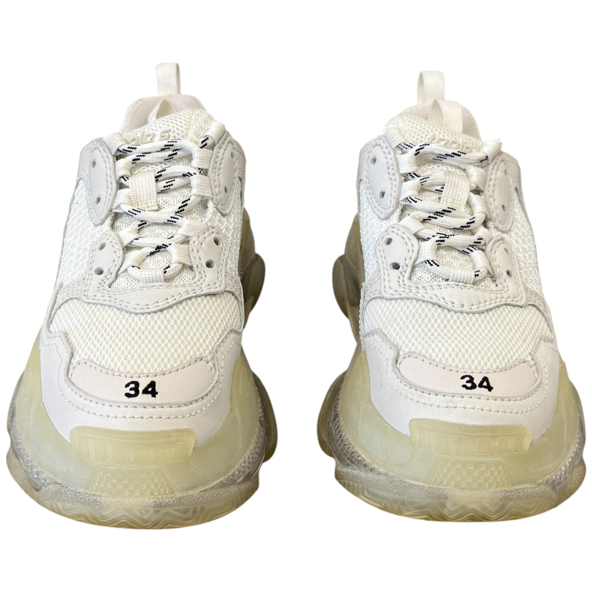 Women's Triple S Low Trainers White Size EU 34 / UK 1