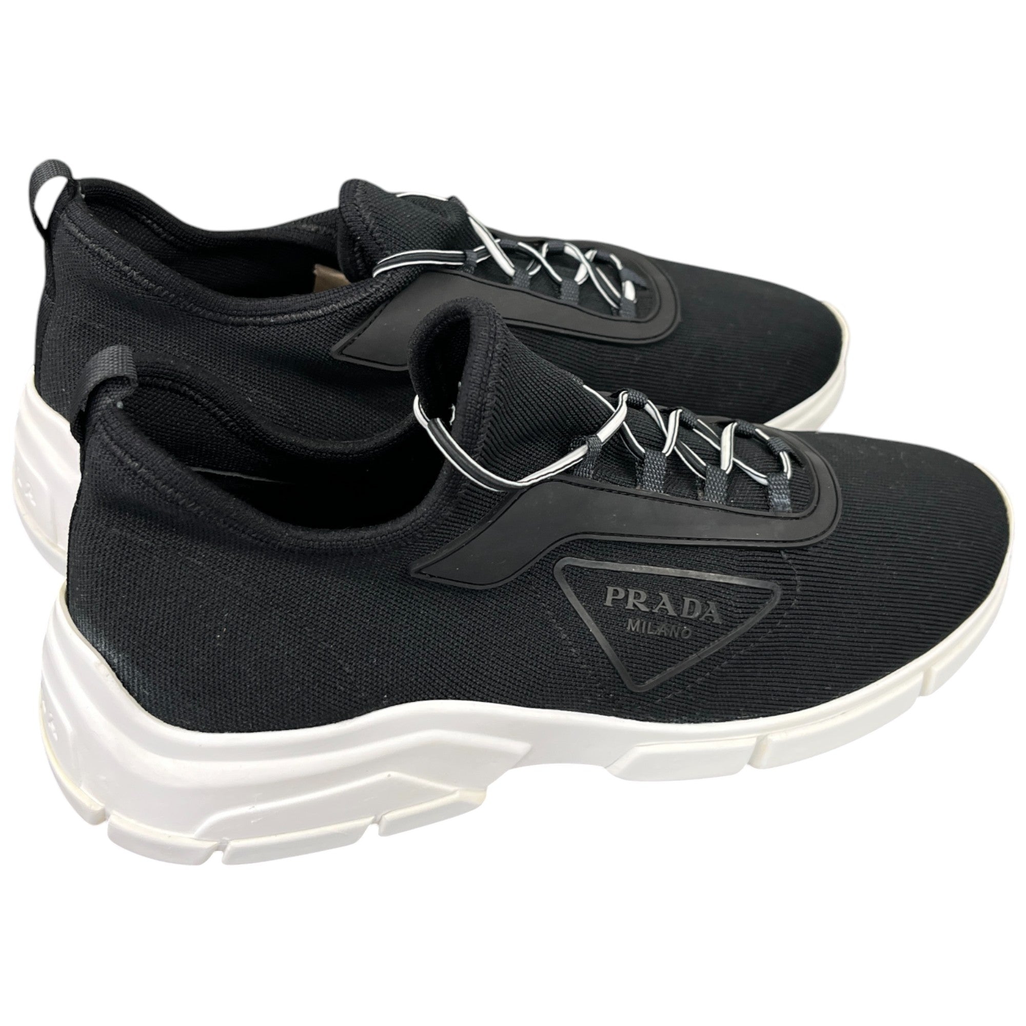 Men's Stretch Knit Low Trainers Black Size EU 40 / UK 6