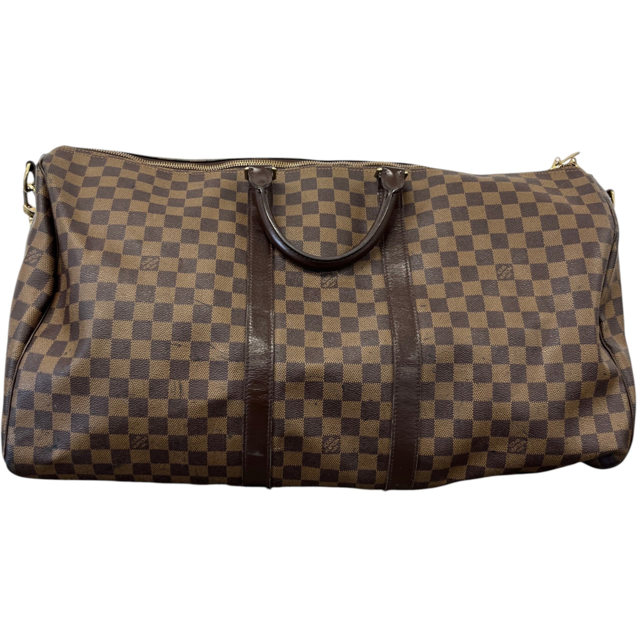 Women's Damier Ebene Keepall Bandoulière 55 Bag Brown