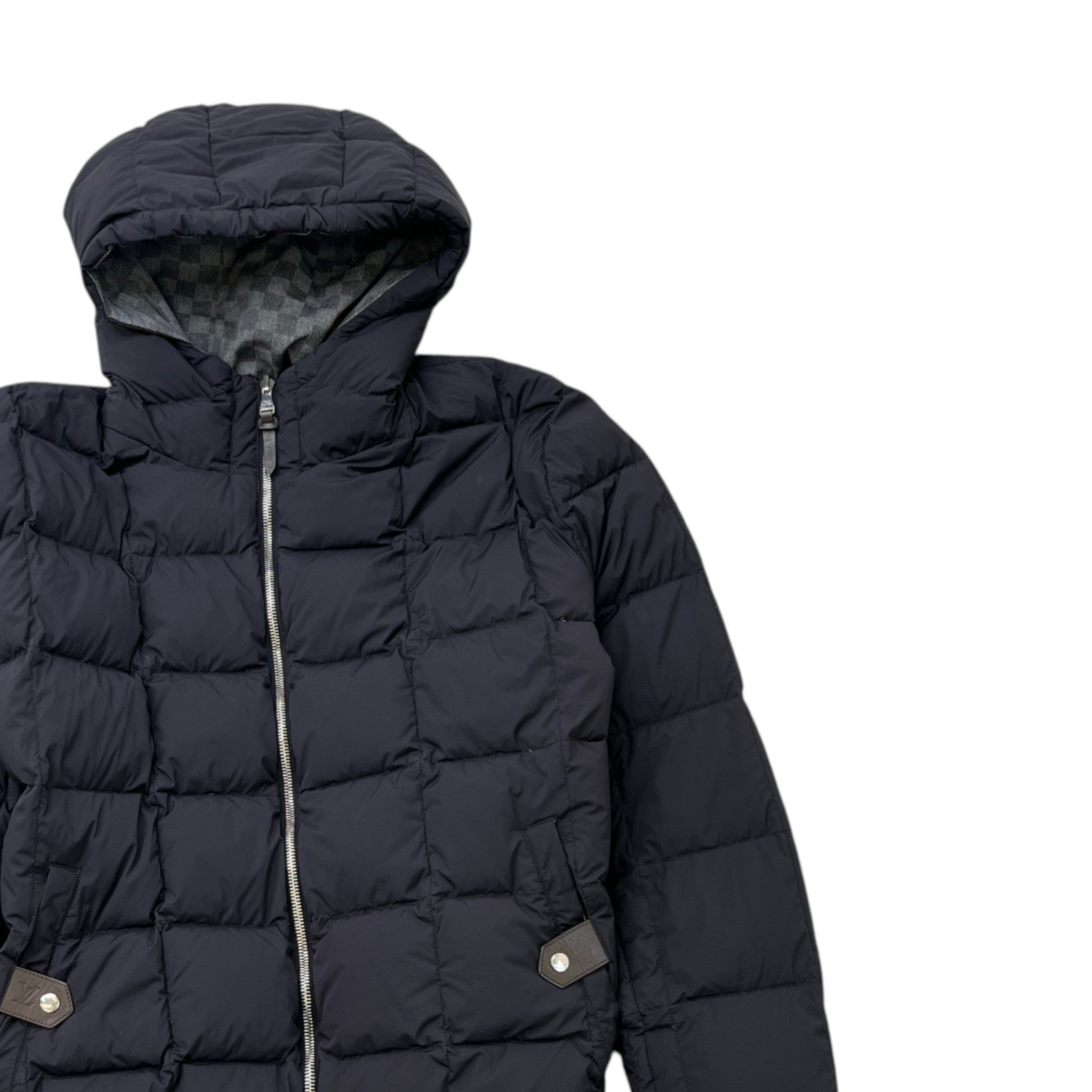 Men's Damier Graphite Reversible Down Jacket Black Size IT 48 / M