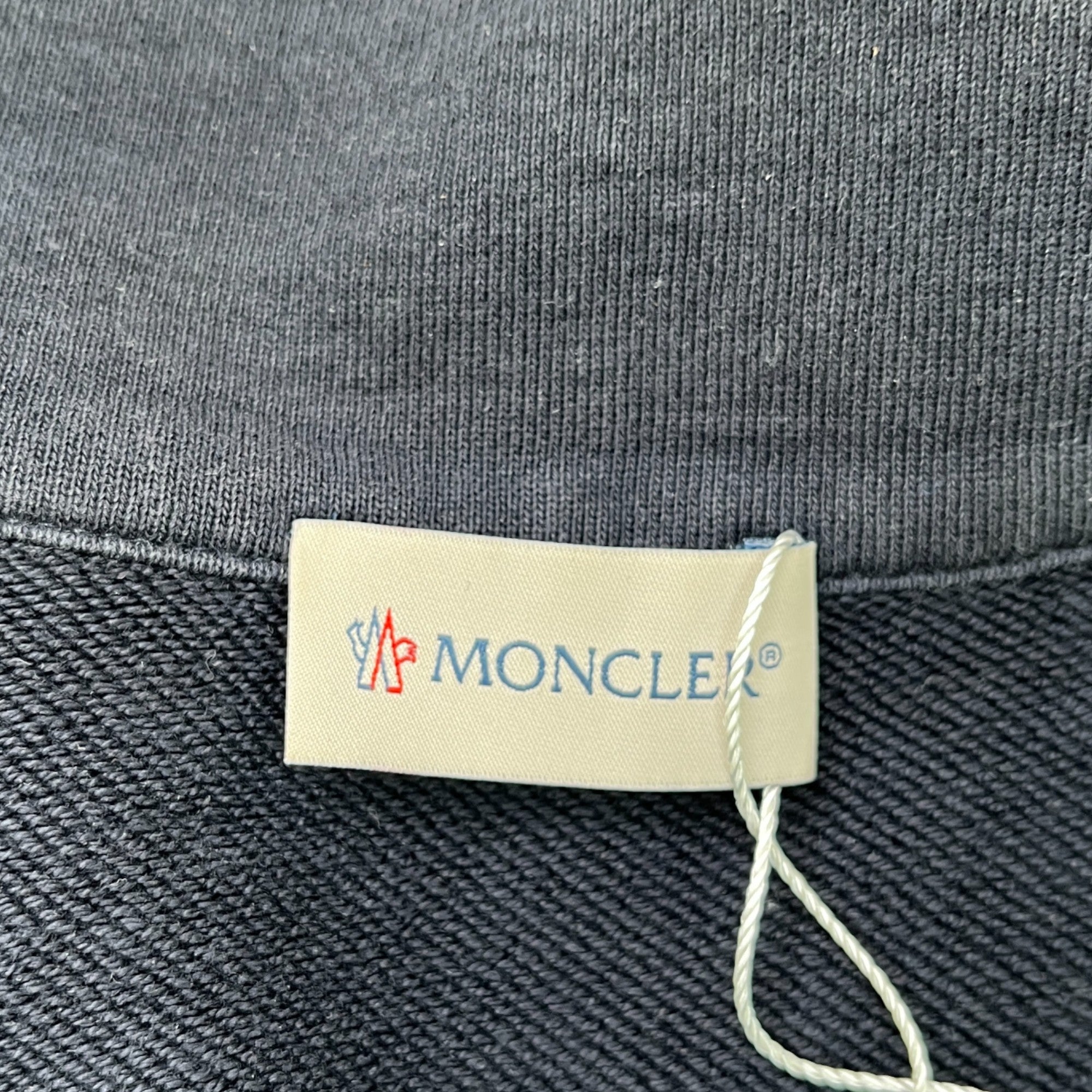 Men's Maglia Aperta Con Zip Sweatshirt Navy Size L