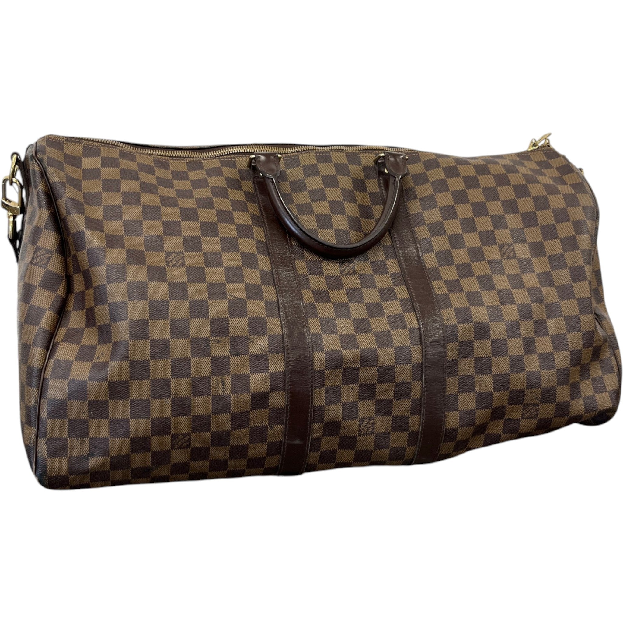 Women's Damier Ebene Keepall Bandoulière 55 Bag Brown