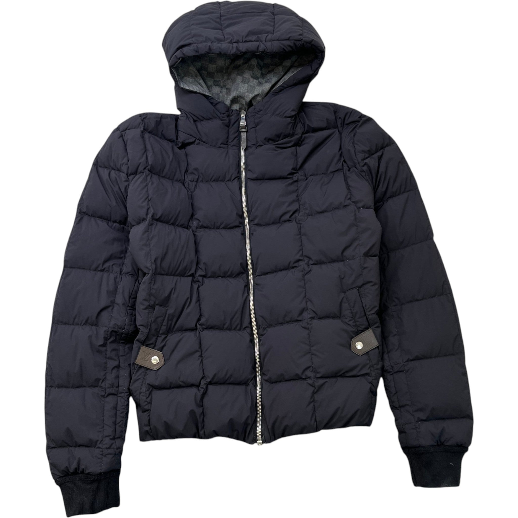 Men's Damier Graphite Reversible Down Jacket Black Size IT 48 / M
