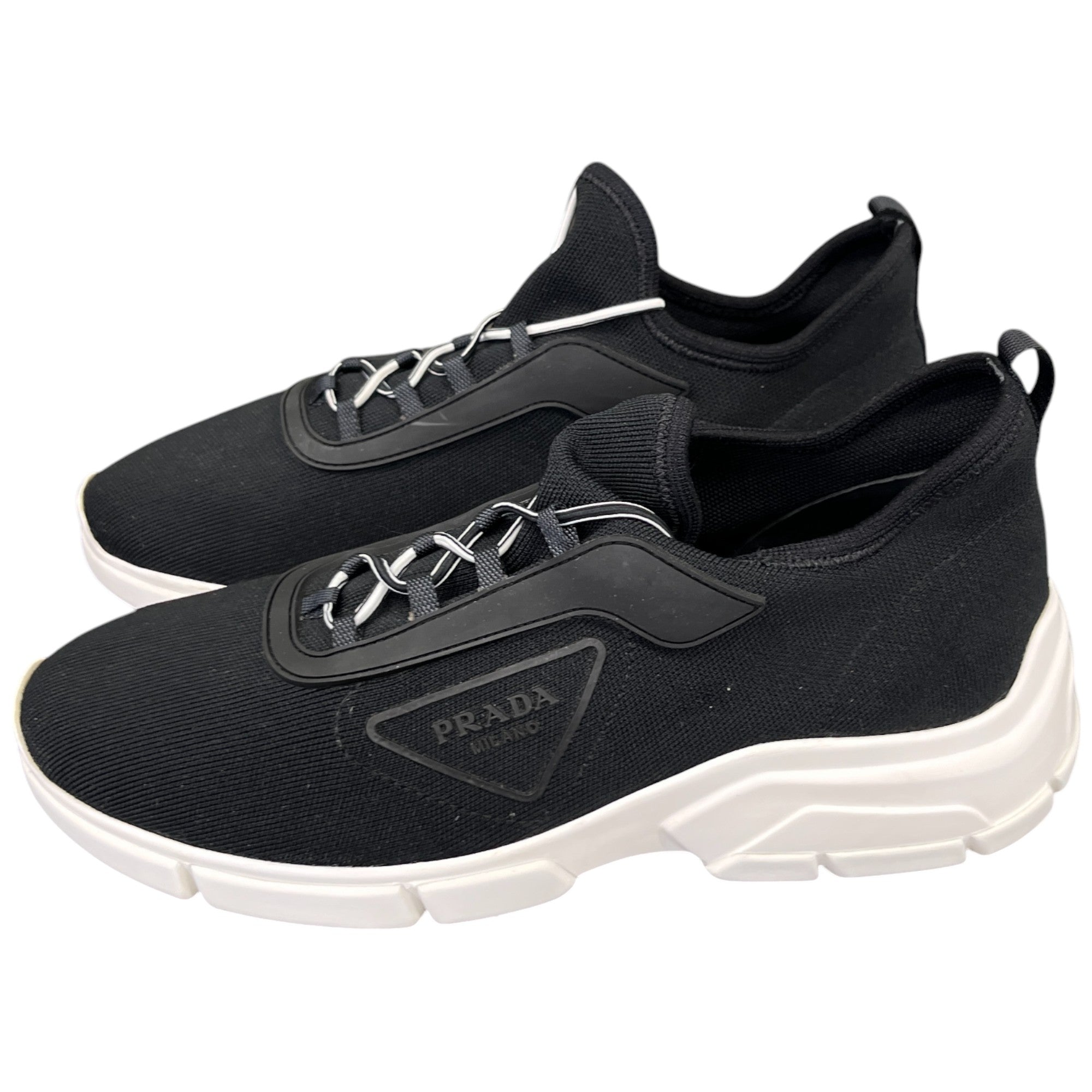 Men's Stretch Knit Low Trainers Black Size EU 40 / UK 6