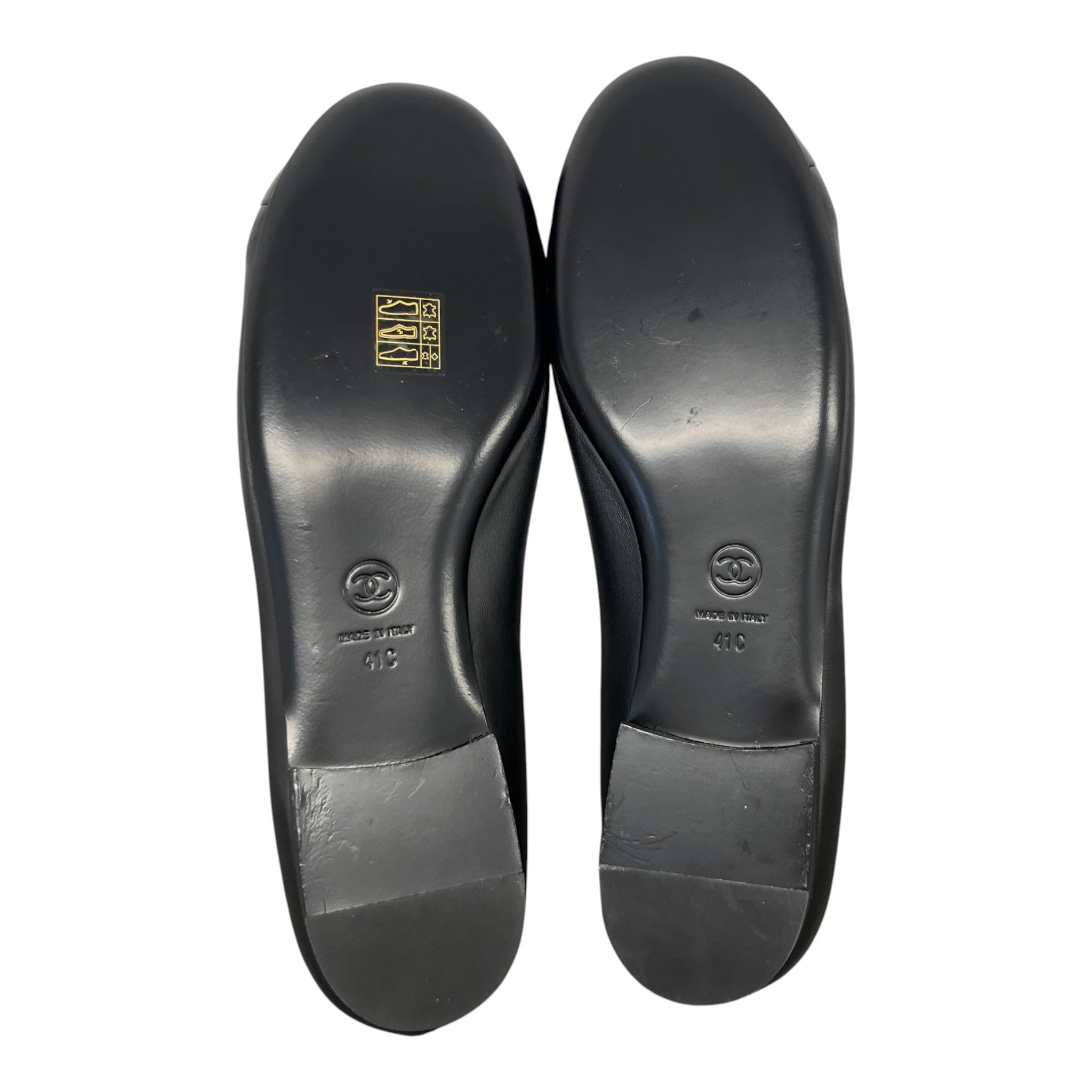 Women's Ballet Flats Lambskin Mules Black Size EU 41 / UK 8