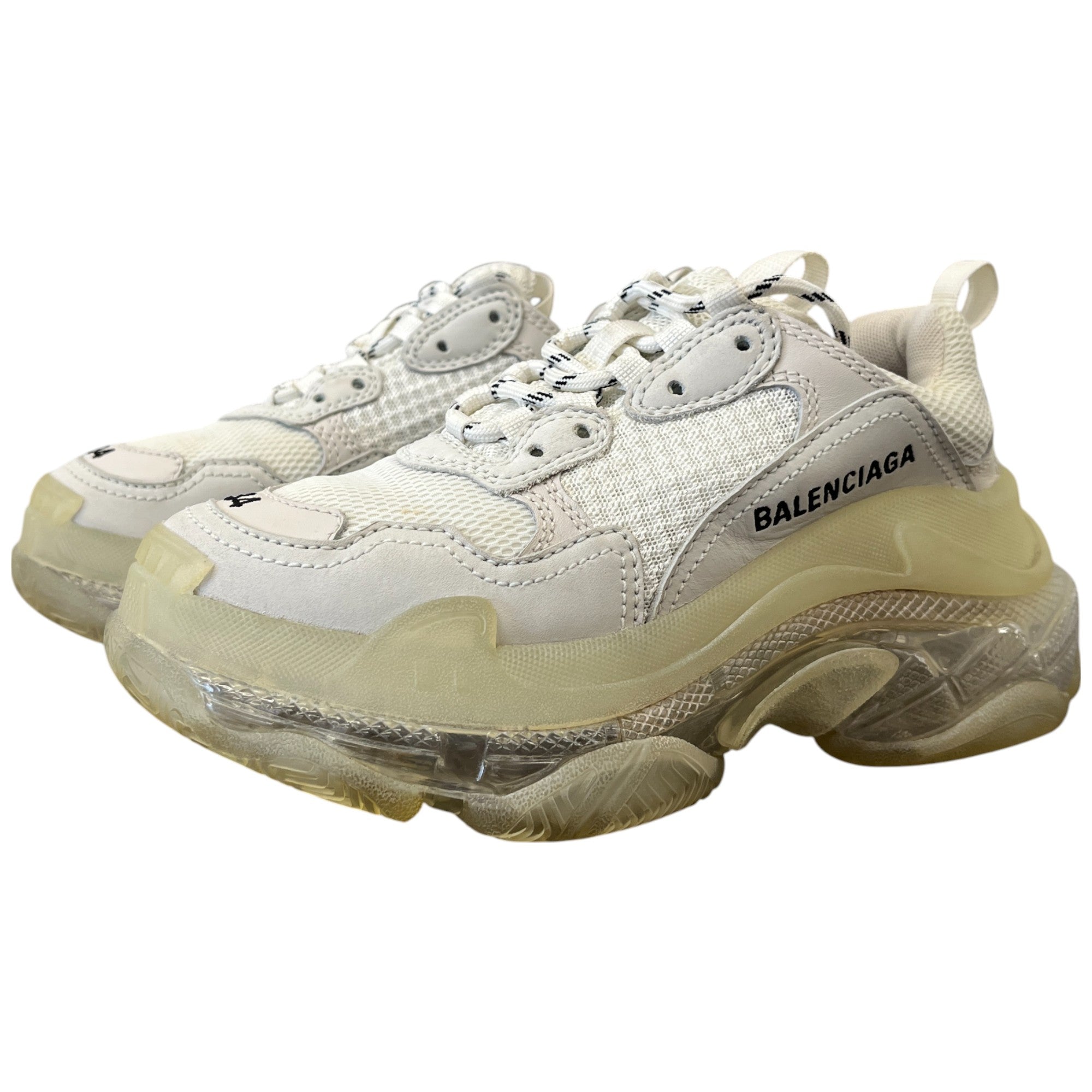 Women's Triple S Low Trainers White Size EU 34 / UK 1