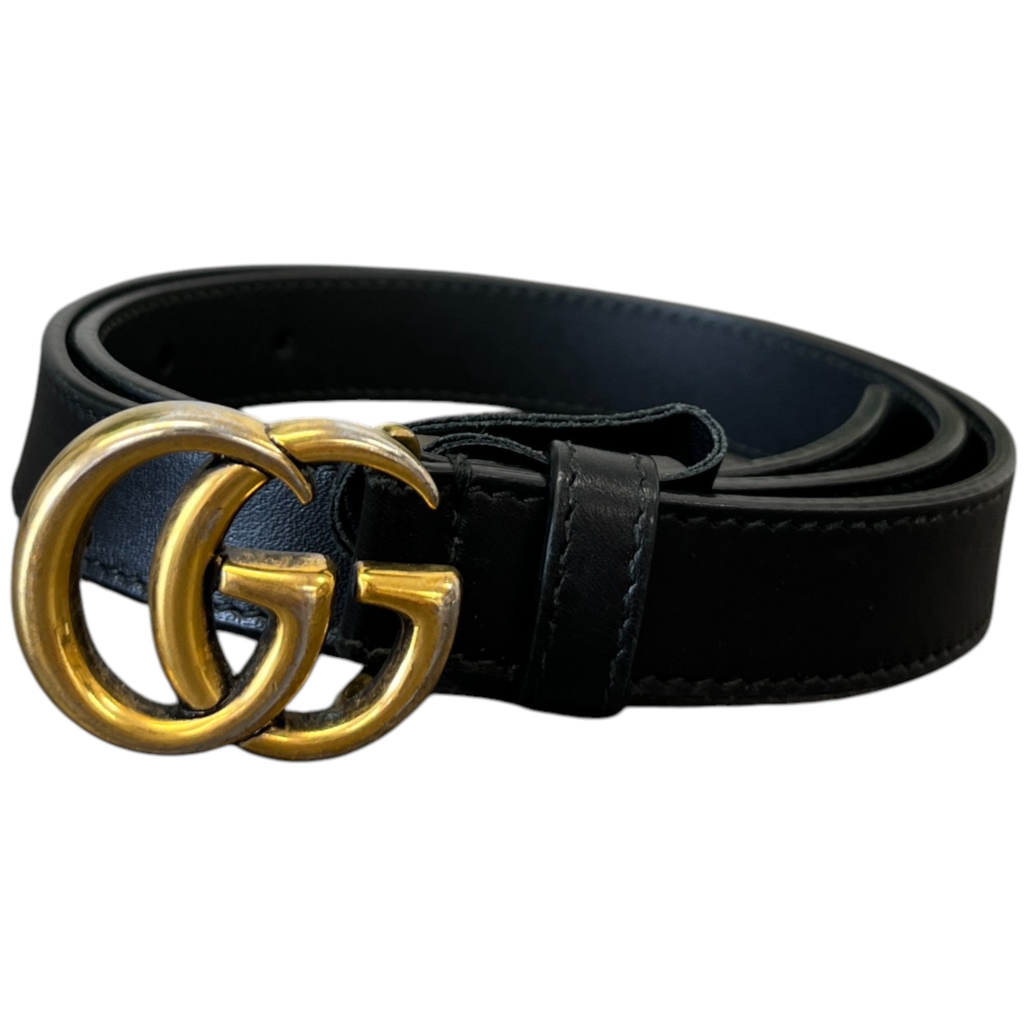 Women's Gg Marmont Belt Black Size 70CM / UK 6