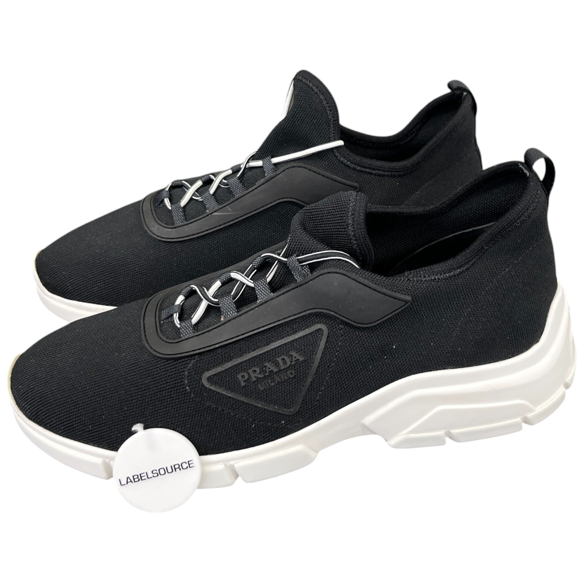 Men's Stretch Knit Low Trainers Black Size EU 40 / UK 6