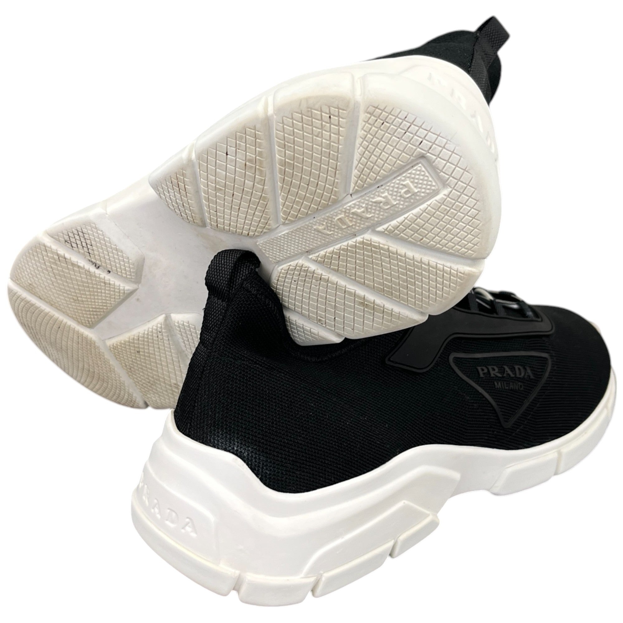 Men's Stretch Knit Low Trainers Black Size EU 40 / UK 6