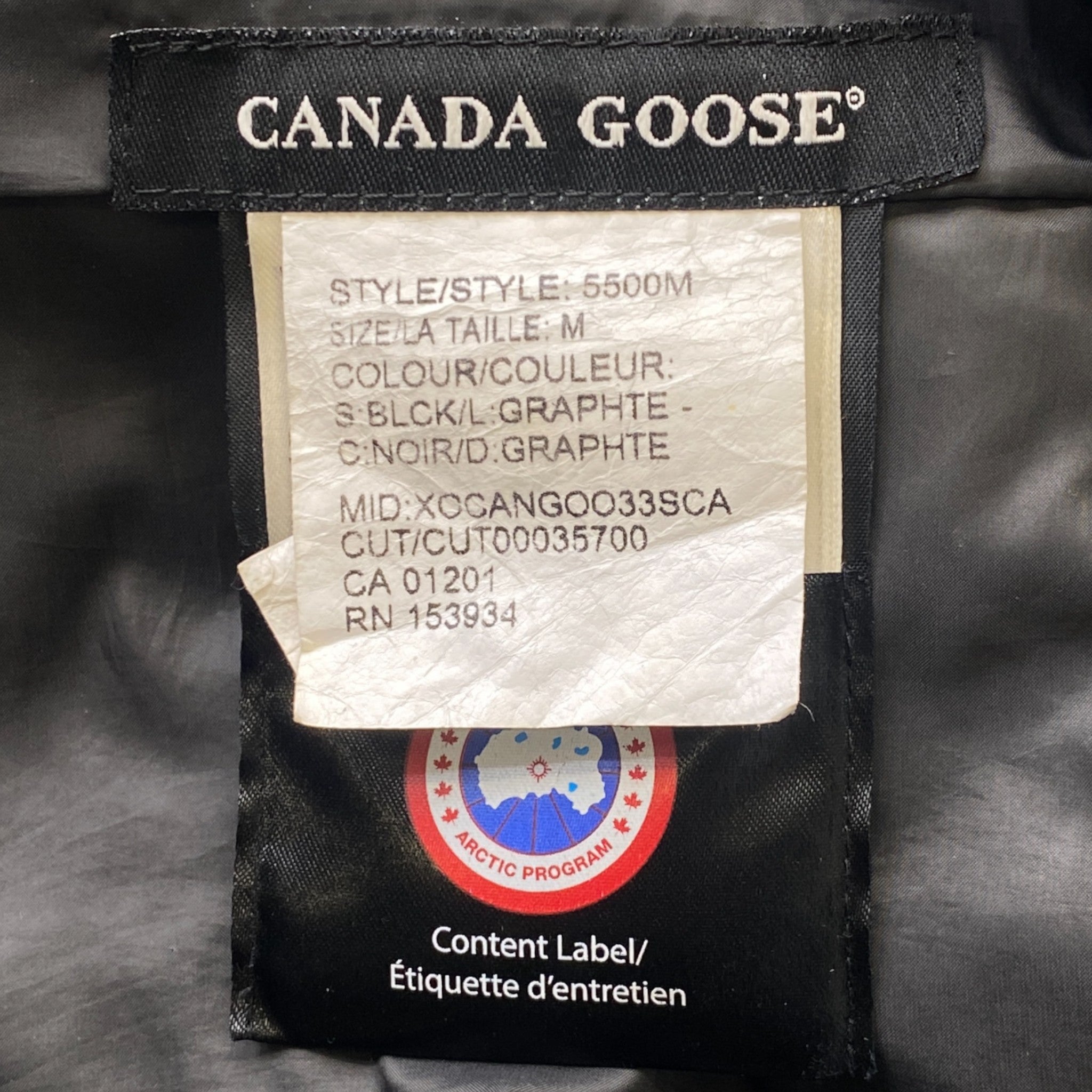 Men's Brookvale Down Jacket Black Size M