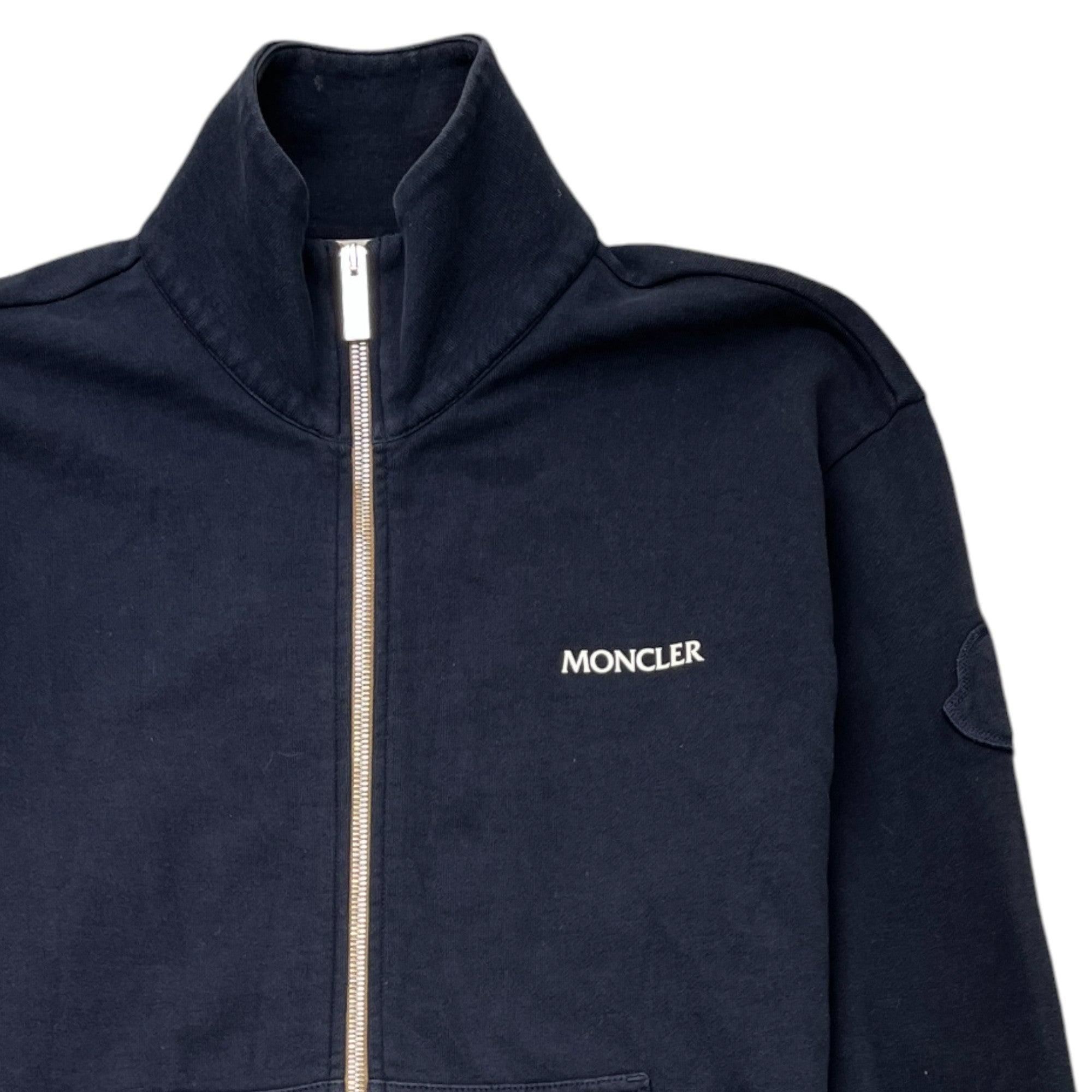 Men's Maglia Aperta Con Zip Sweatshirt Navy Size L