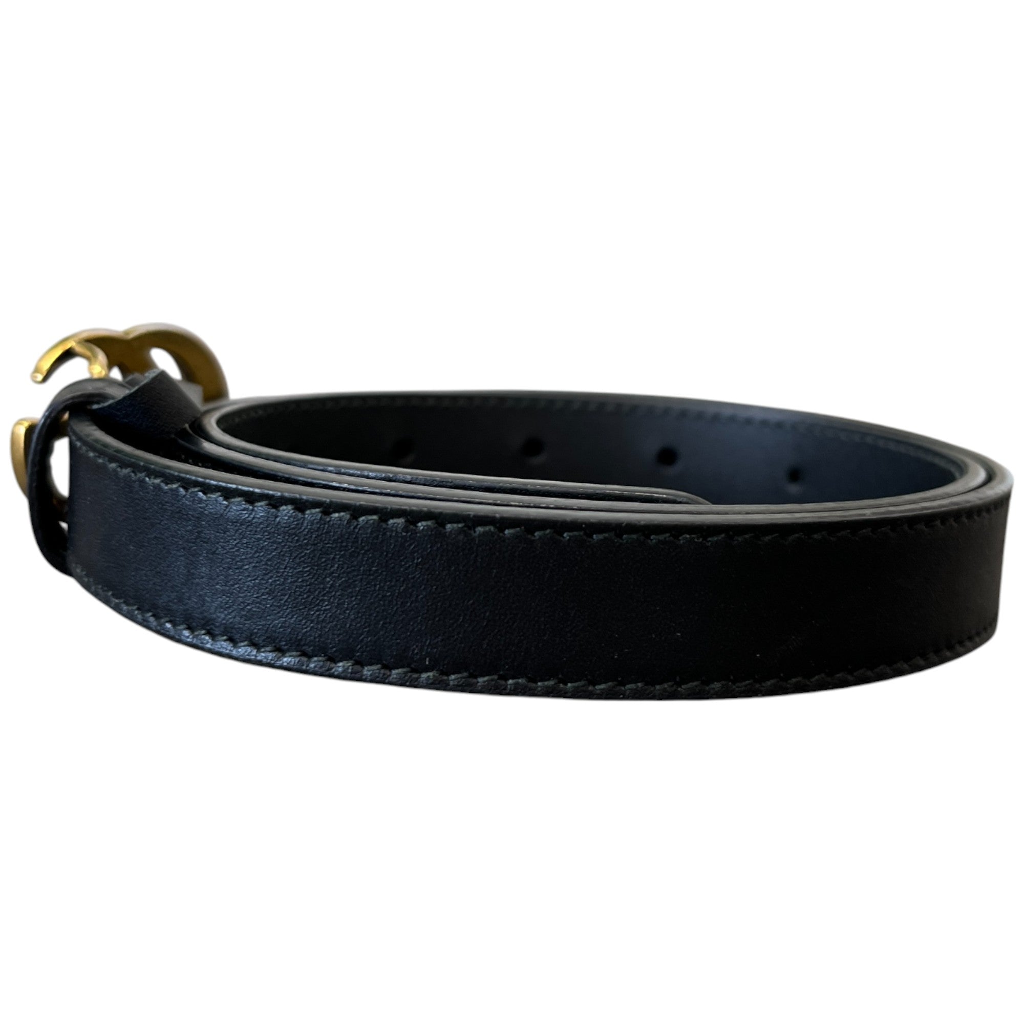 Women's Gg Marmont Belt Black Size 70CM / UK 6