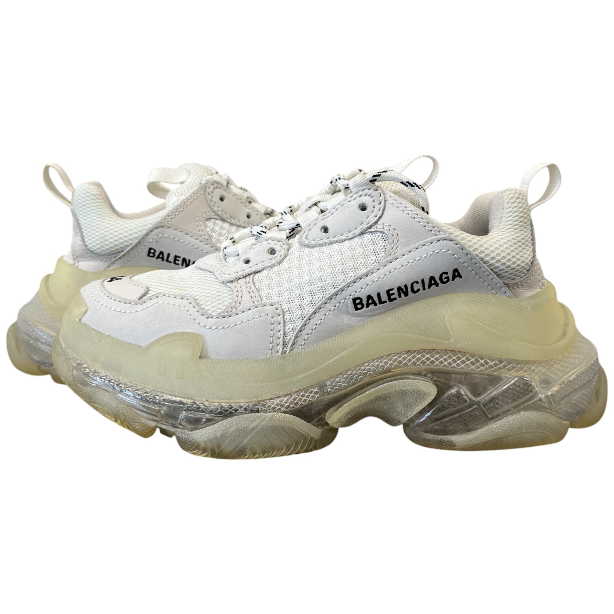 Women's Triple S Low Trainers White Size EU 34 / UK 1