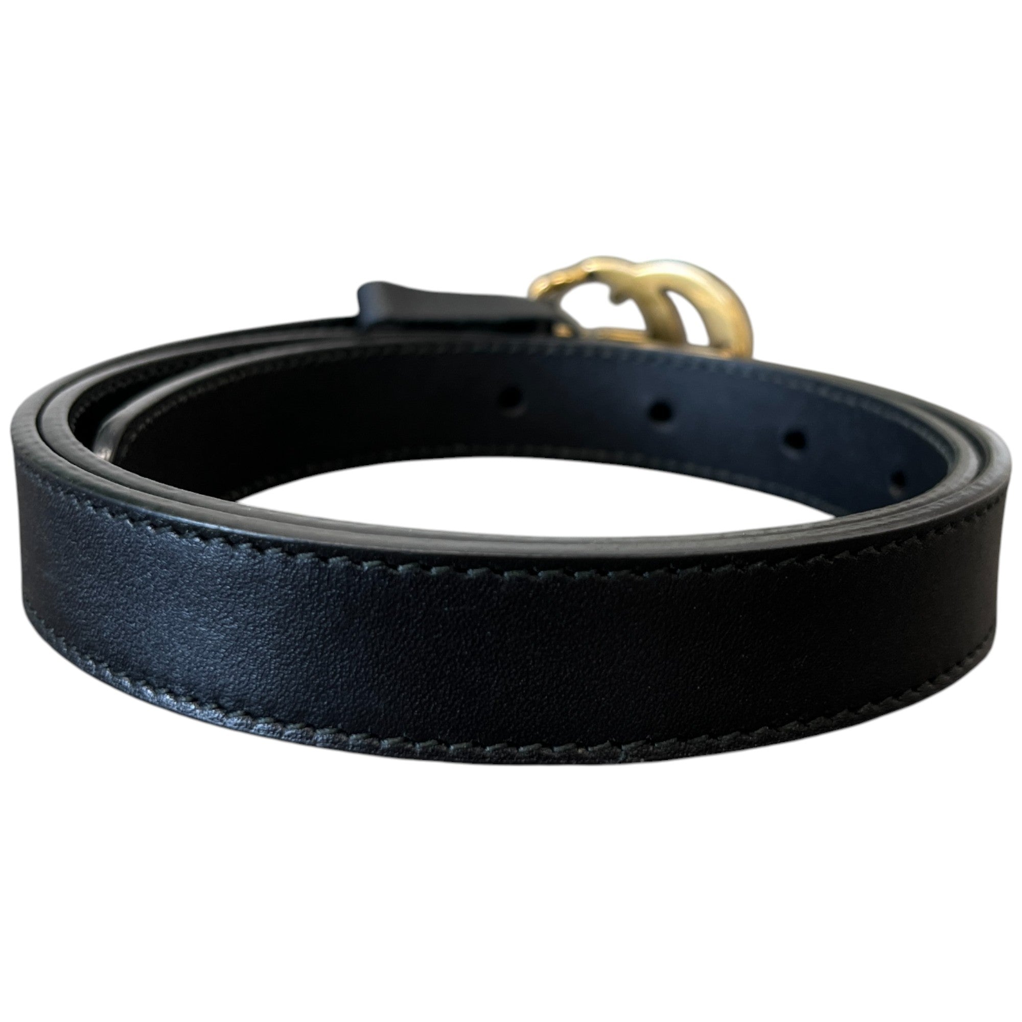 Women's Gg Marmont Belt Black Size 70CM / UK 6
