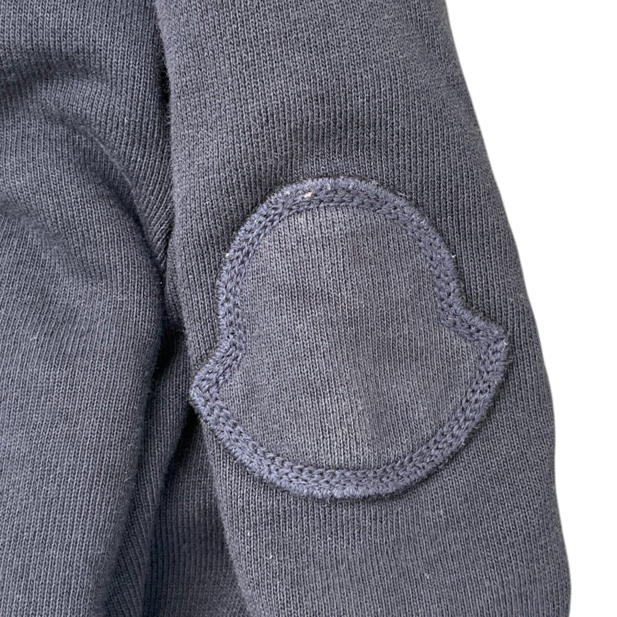 Men's Maglia Aperta Con Zip Sweatshirt Navy Size L