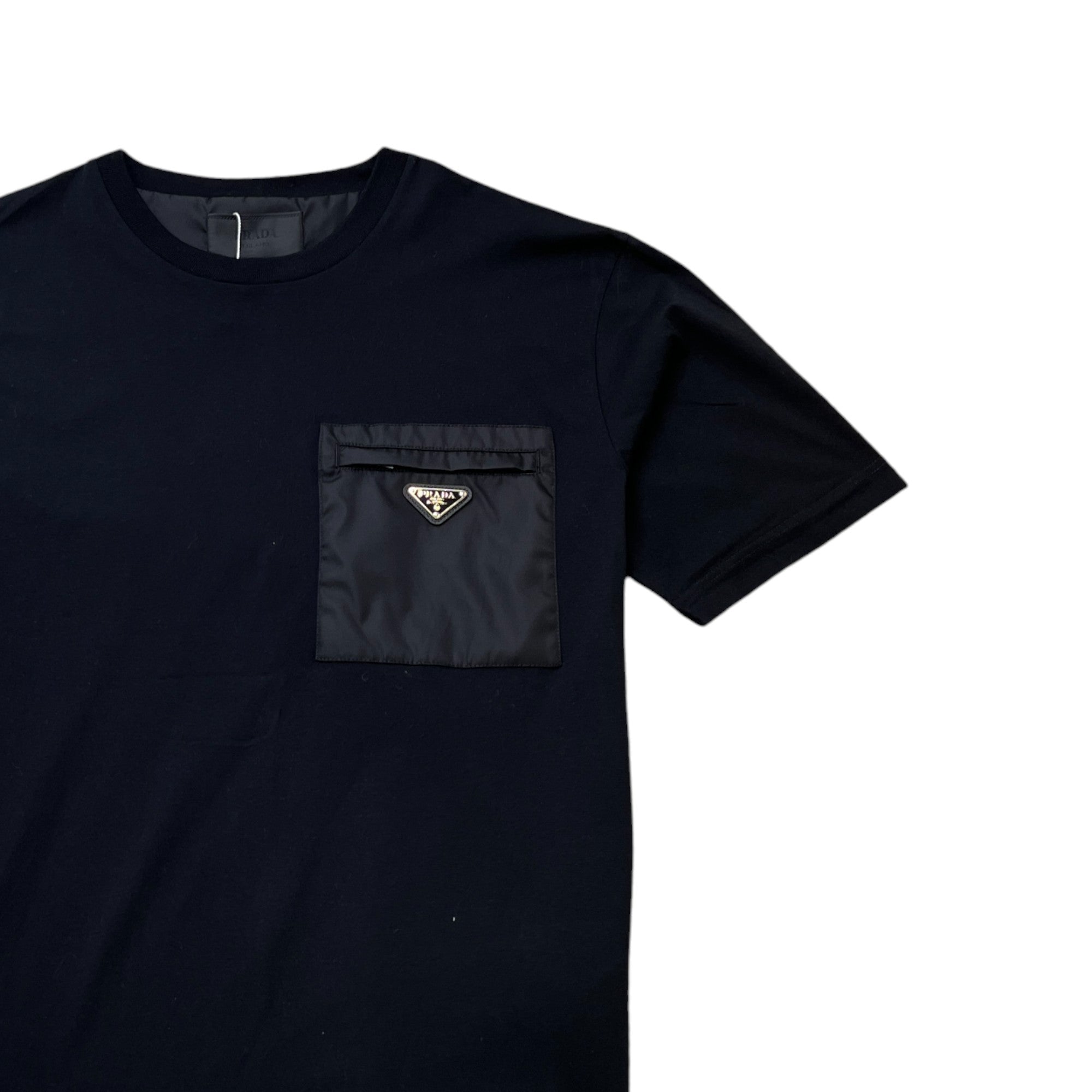 Men's Nylon Pocket Logo T-Shirt Black Size XL