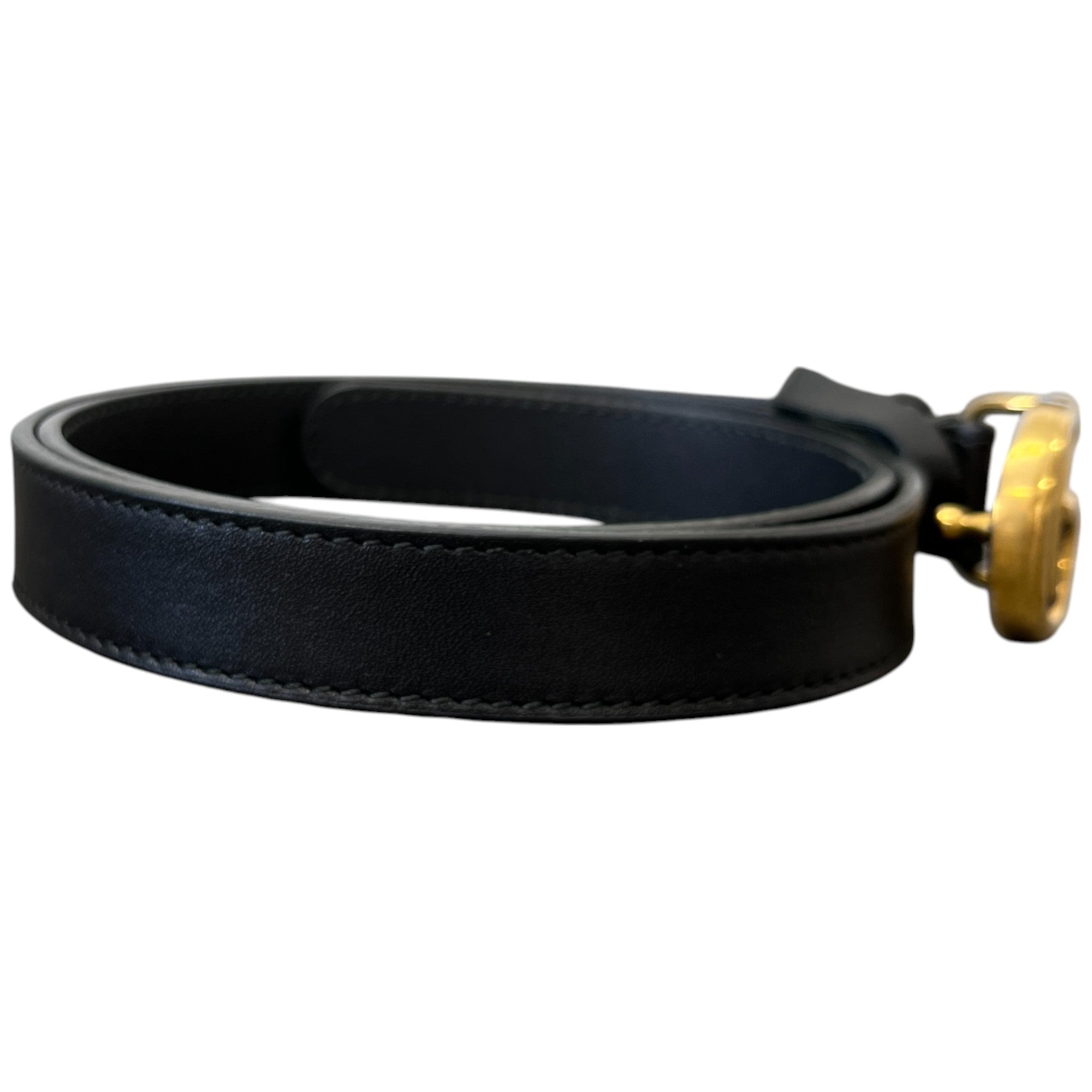 Women's Gg Marmont Belt Black Size 70CM / UK 6