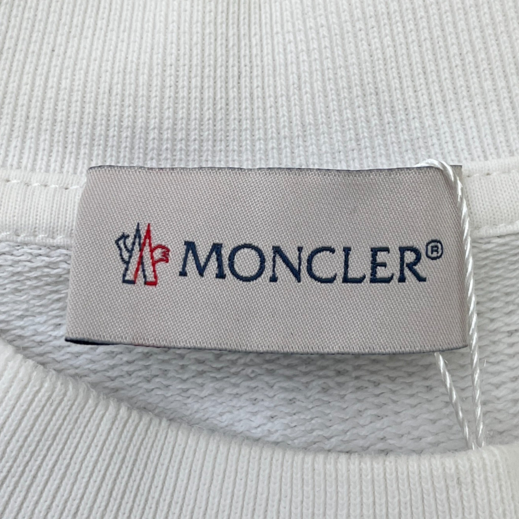 Men's Logo Patch Sweatshirt White Size M