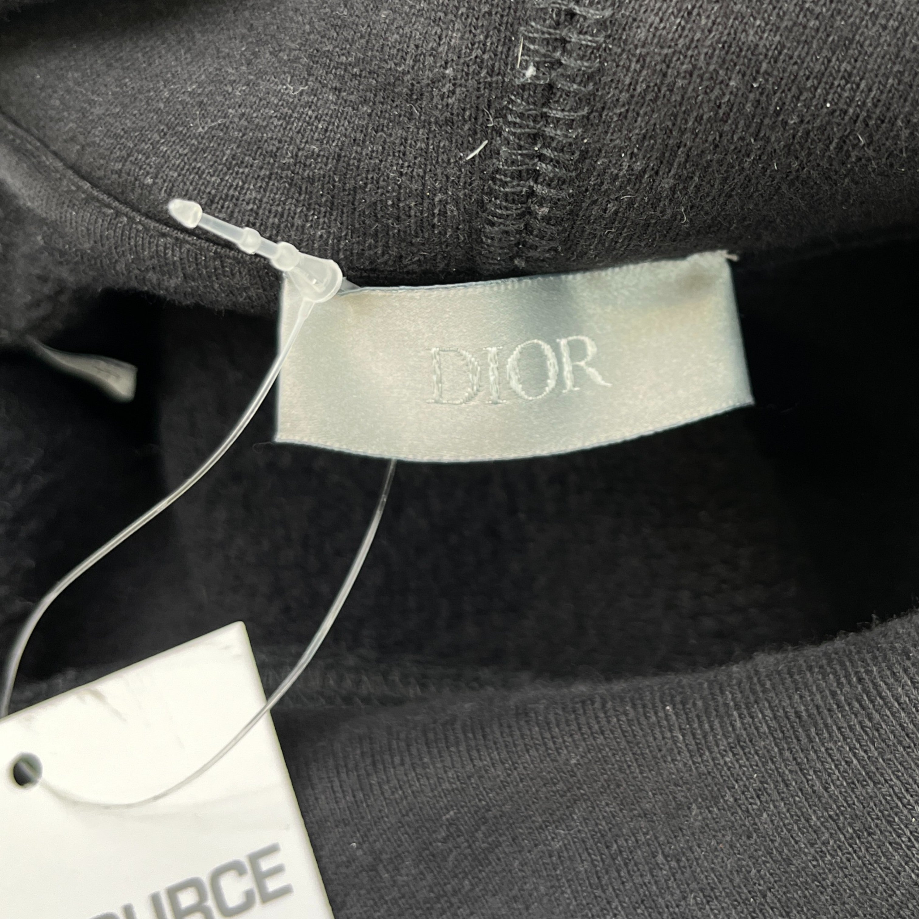 Men's Embroidered Logo Hoodie Black Size S