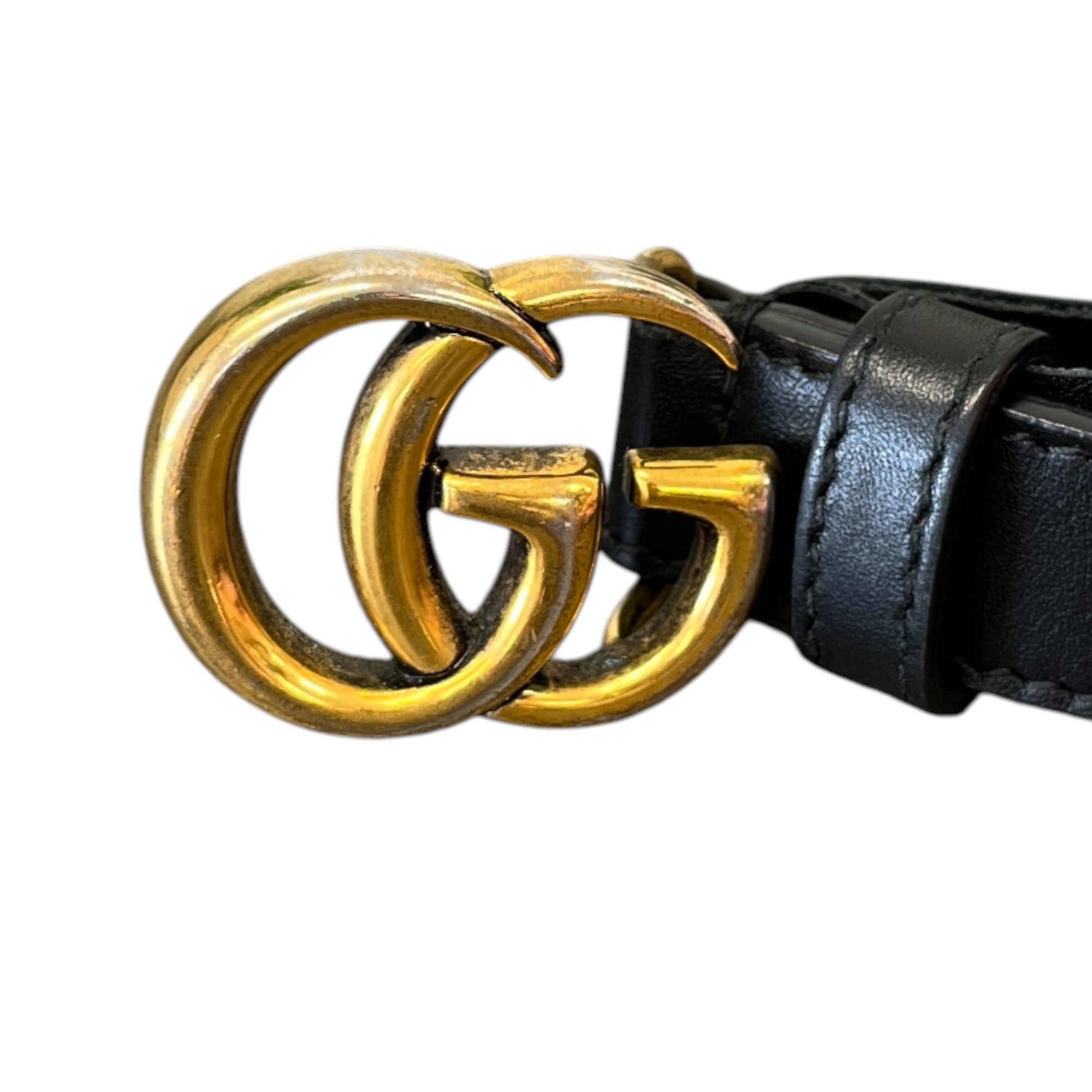 Women's Gg Marmont Belt Black Size 70CM / UK 6