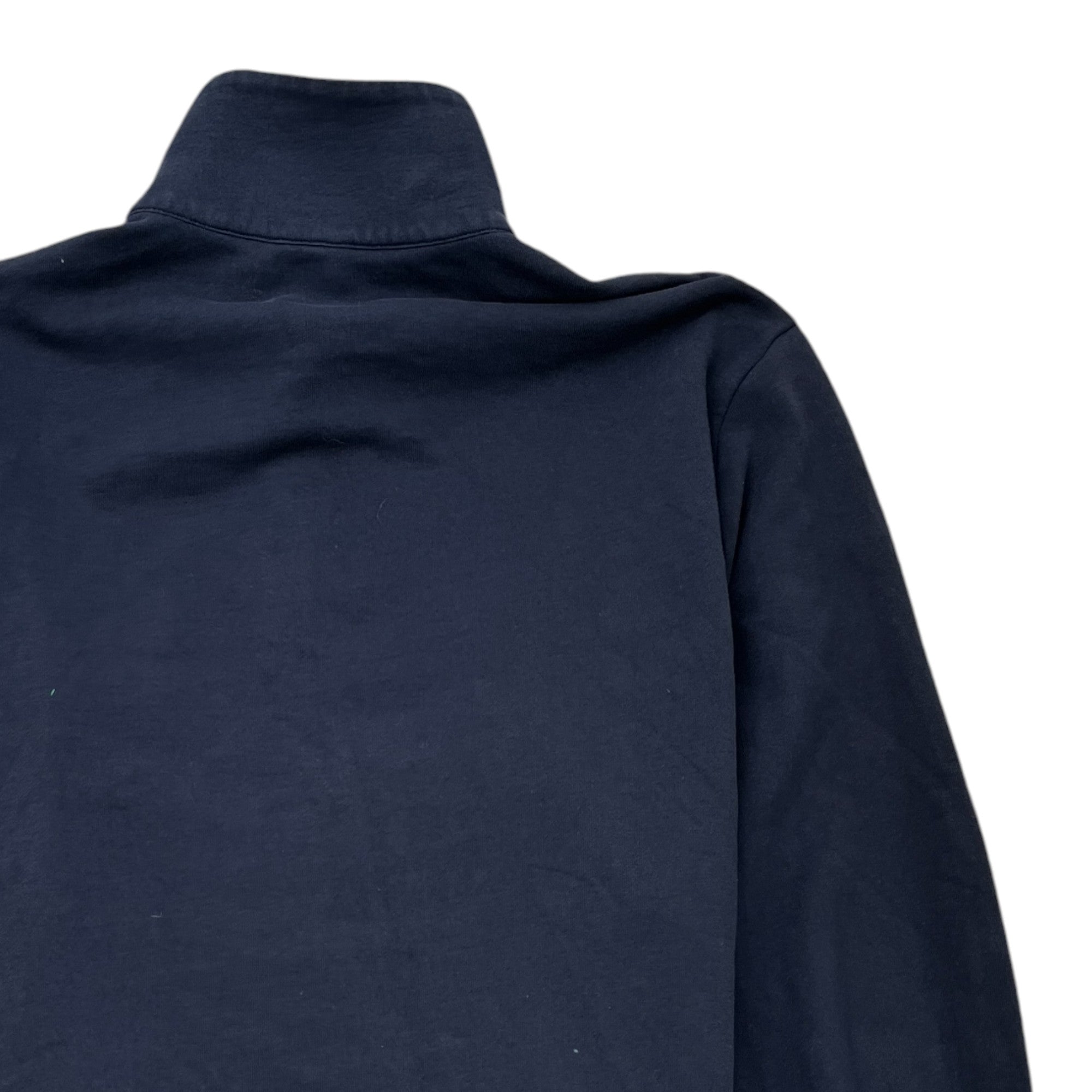 Men's Maglia Aperta Con Zip Sweatshirt Navy Size L