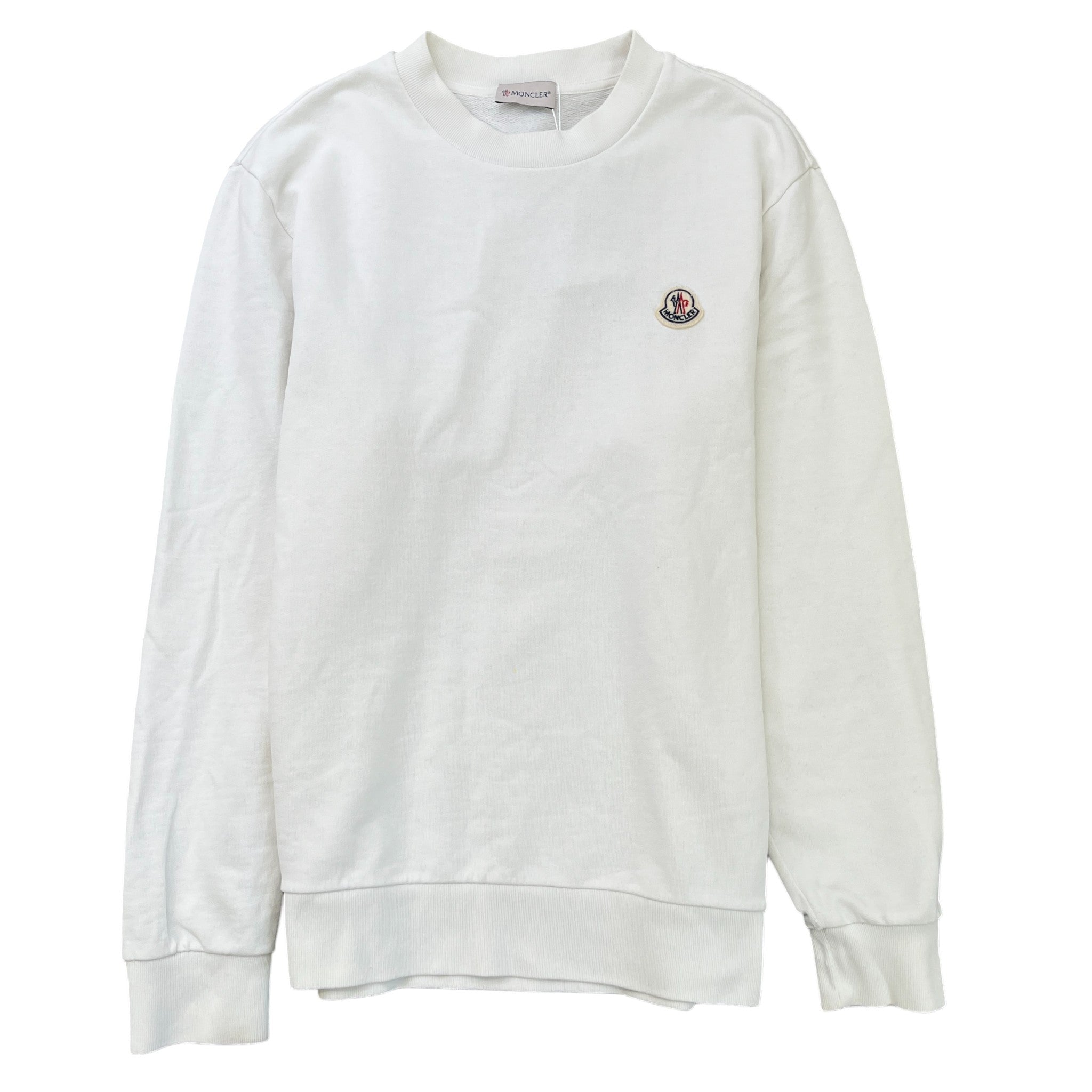 Men's Logo Patch Sweatshirt White Size M