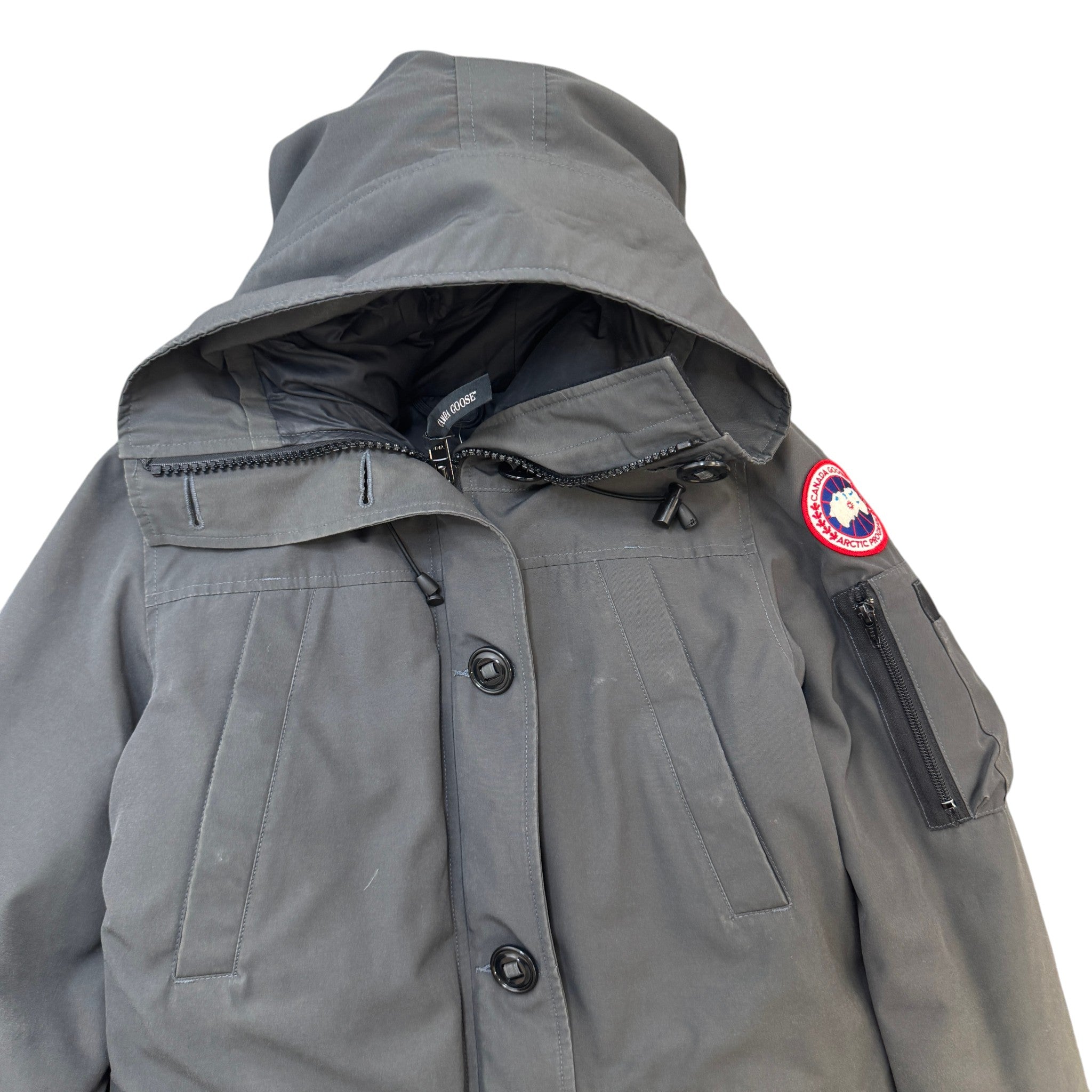 Women's Montebello Parka Down Jacket Grey Size M