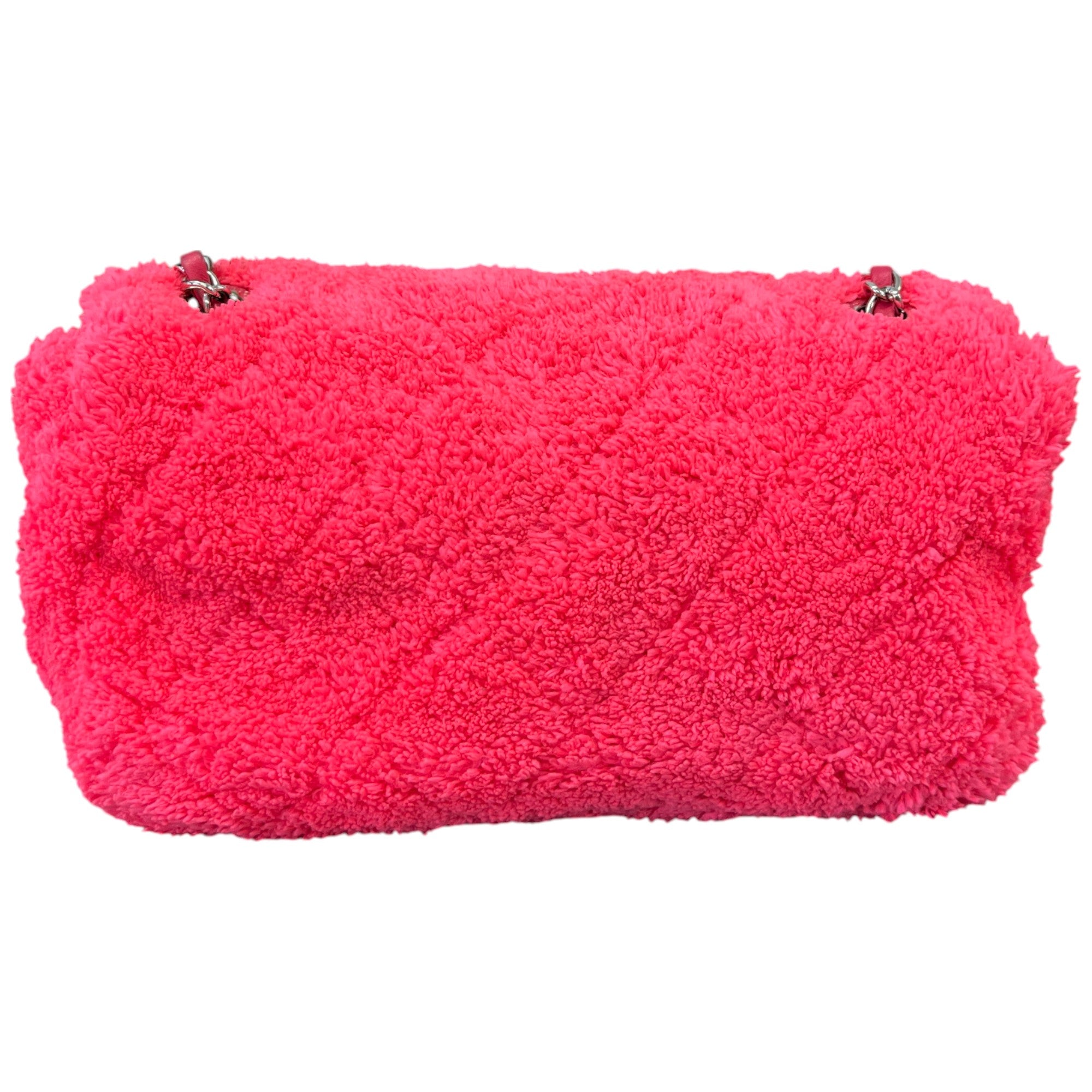 Women's Coco Beach Terry Cloth Medium Flap Bag Pink