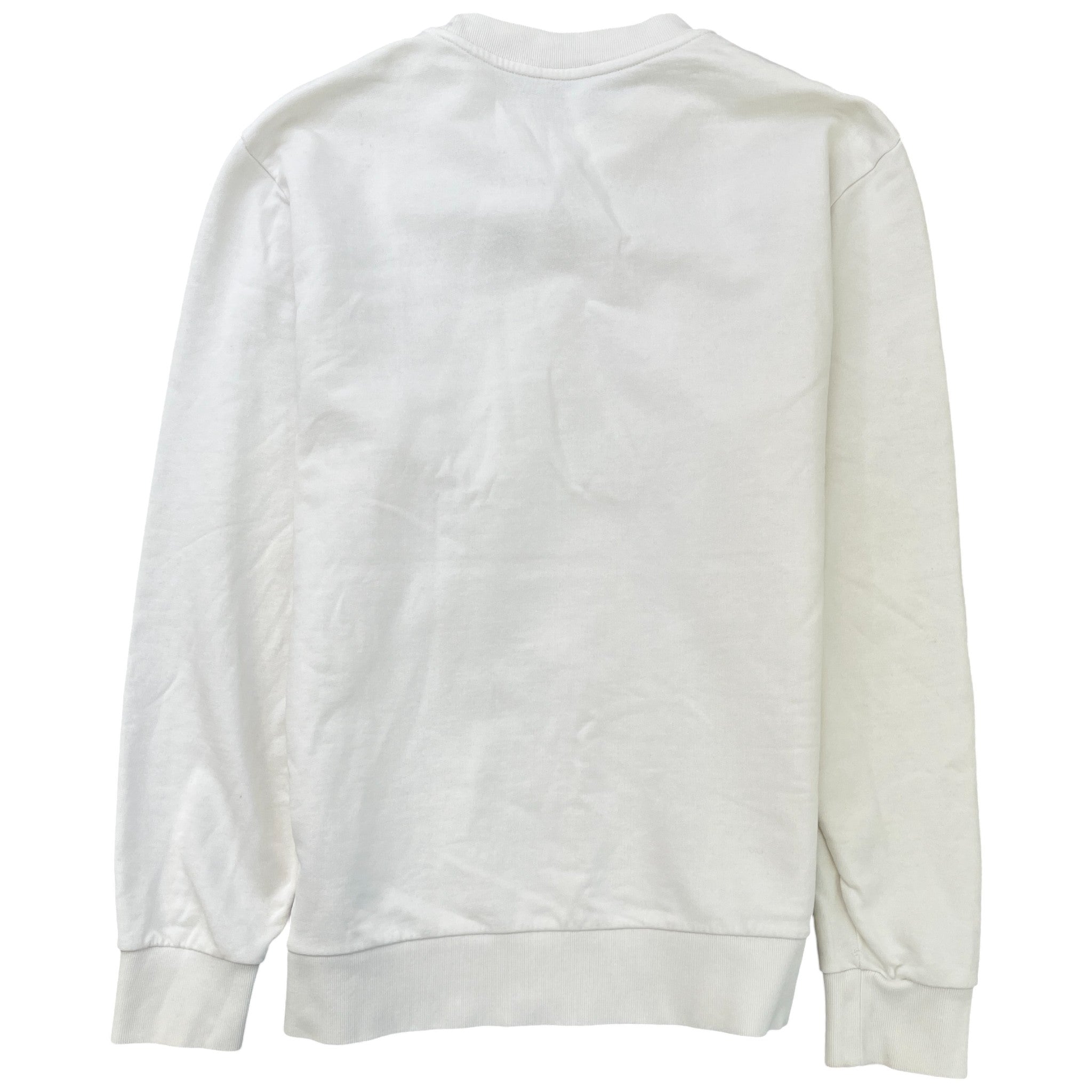 Men's Logo Patch Sweatshirt White Size M