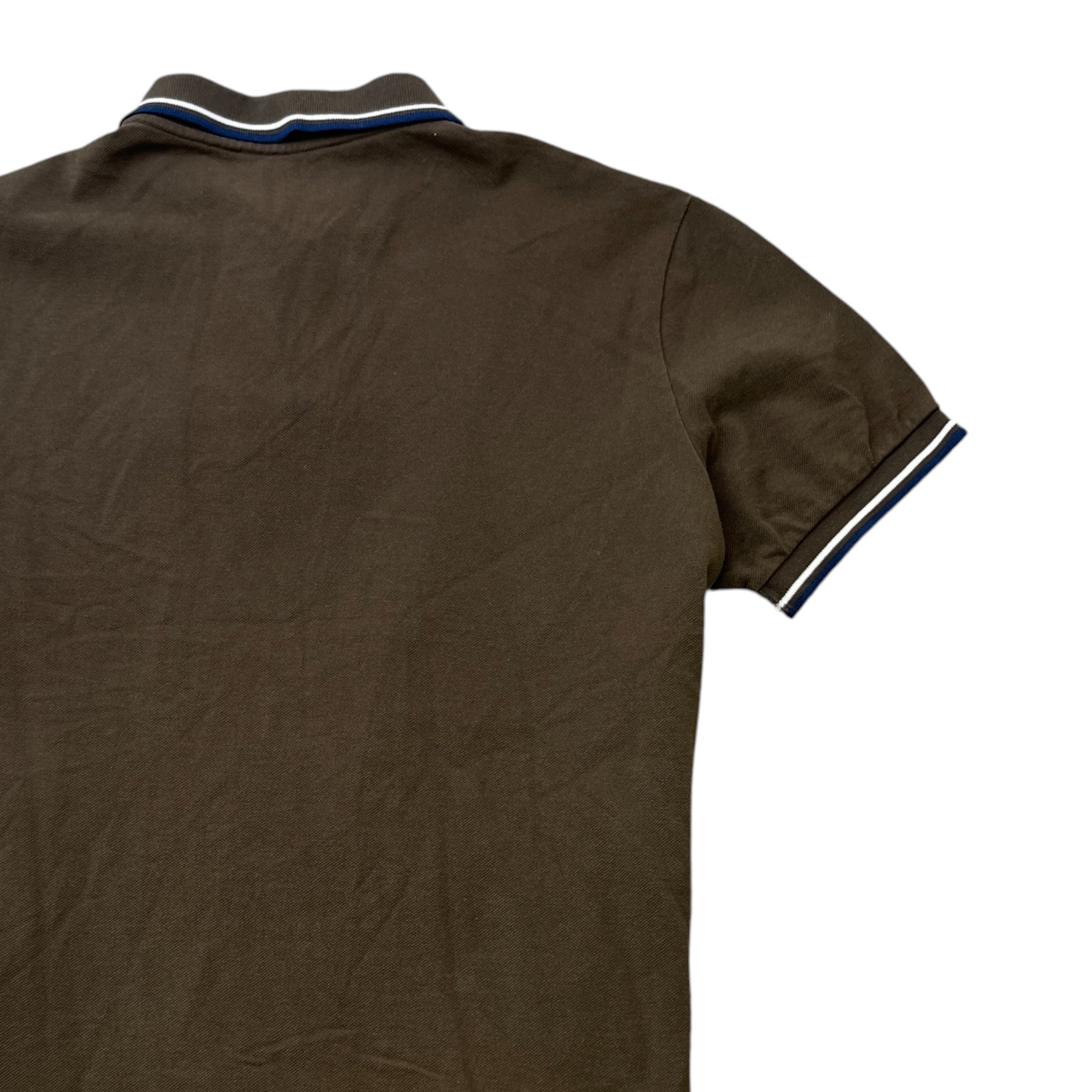 Men's Tab Logo Polo Shirt Khaki Size L