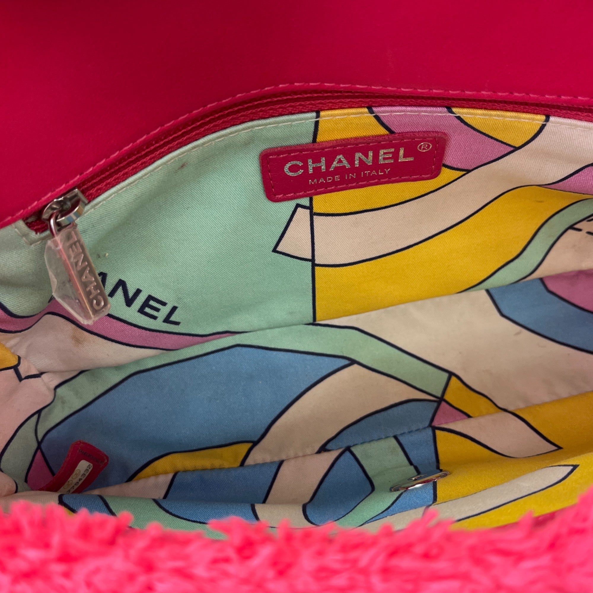 Women's Coco Beach Terry Cloth Medium Flap Bag Pink