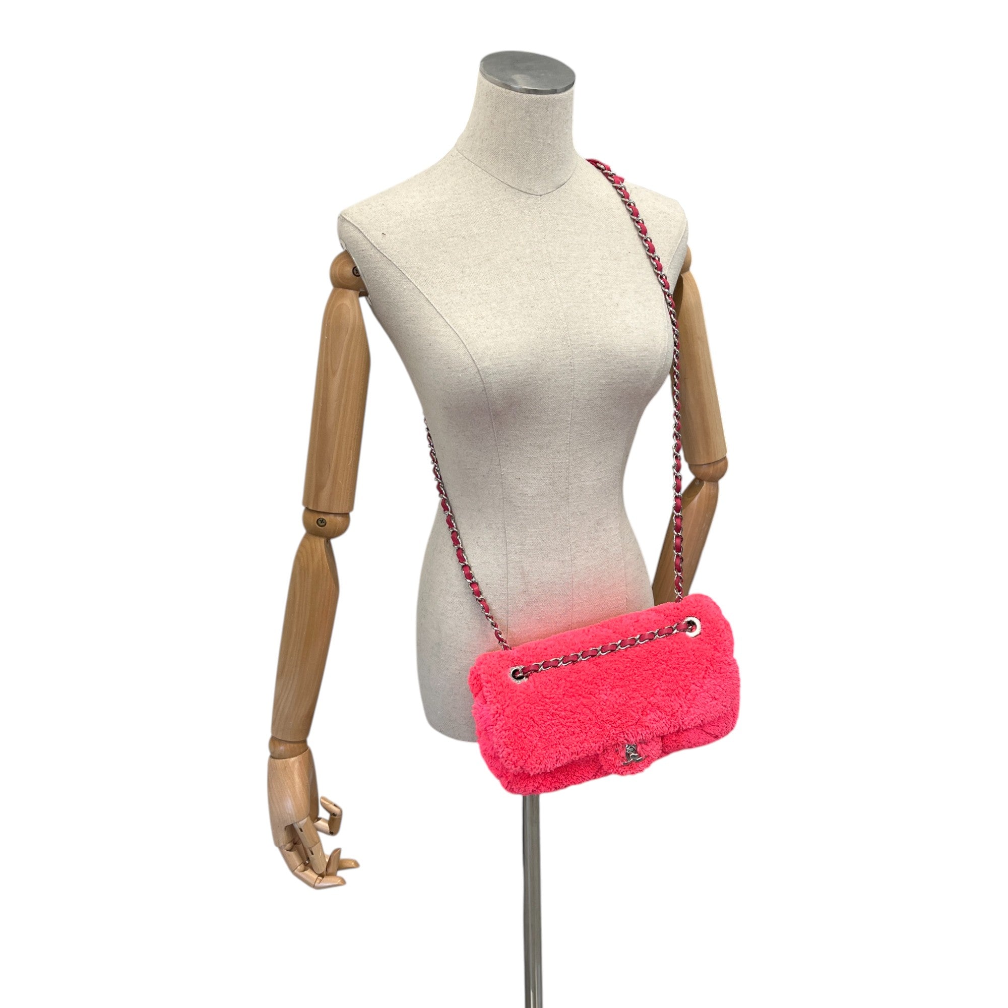Women's Coco Beach Terry Cloth Medium Flap Bag Pink