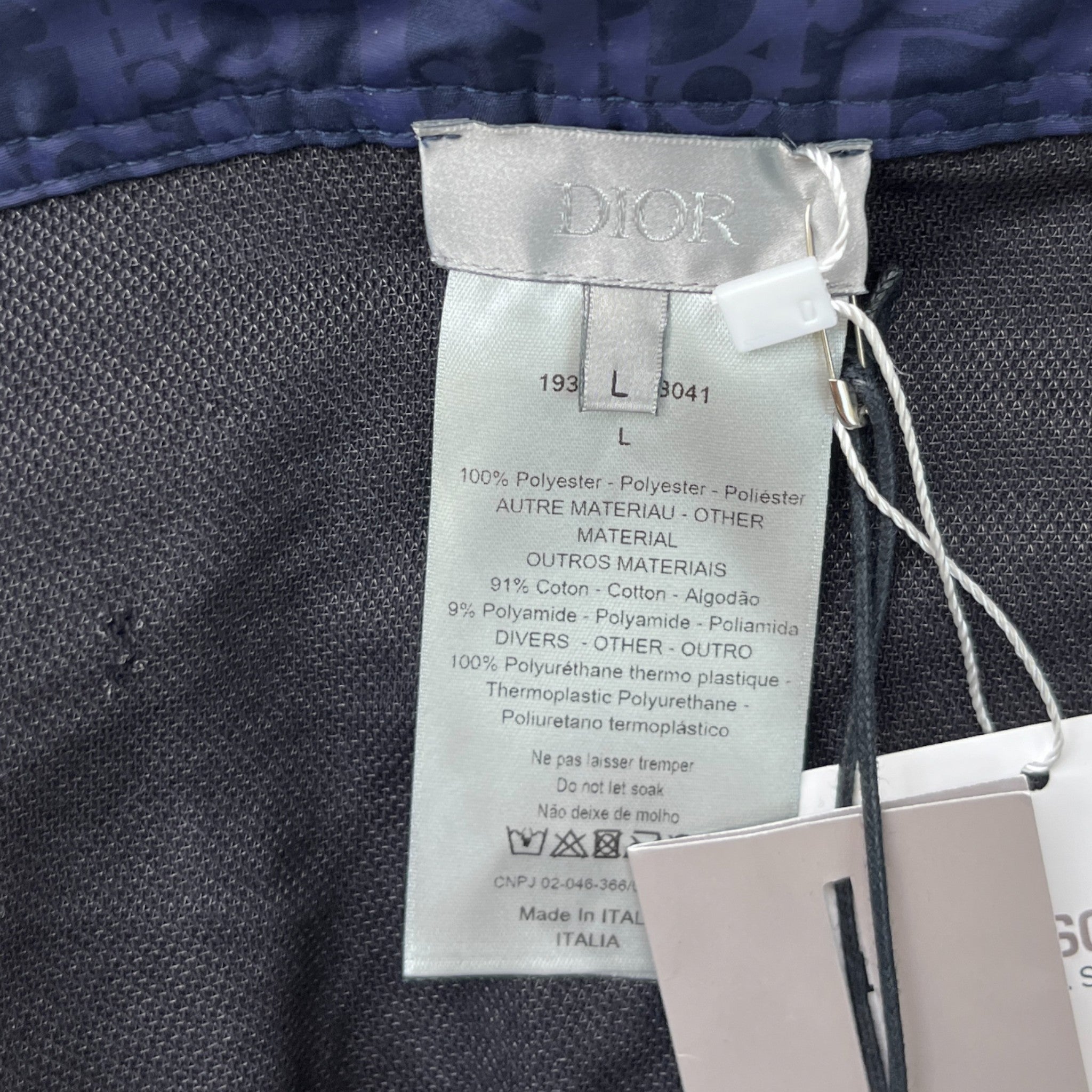 Men's Oblique Swim Shorts Navy Size L