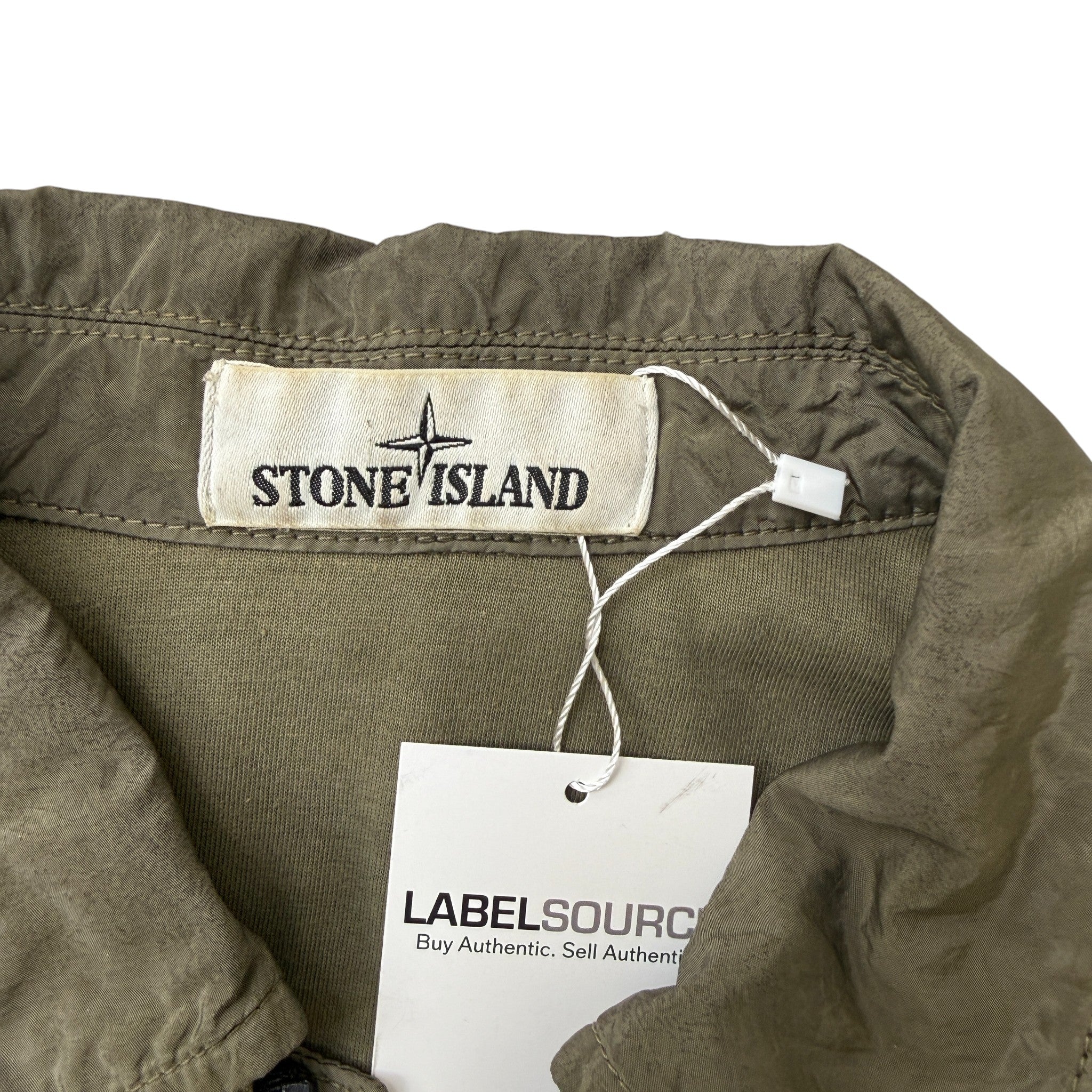 Men's Nylon Metal OverShirt Khaki Size S