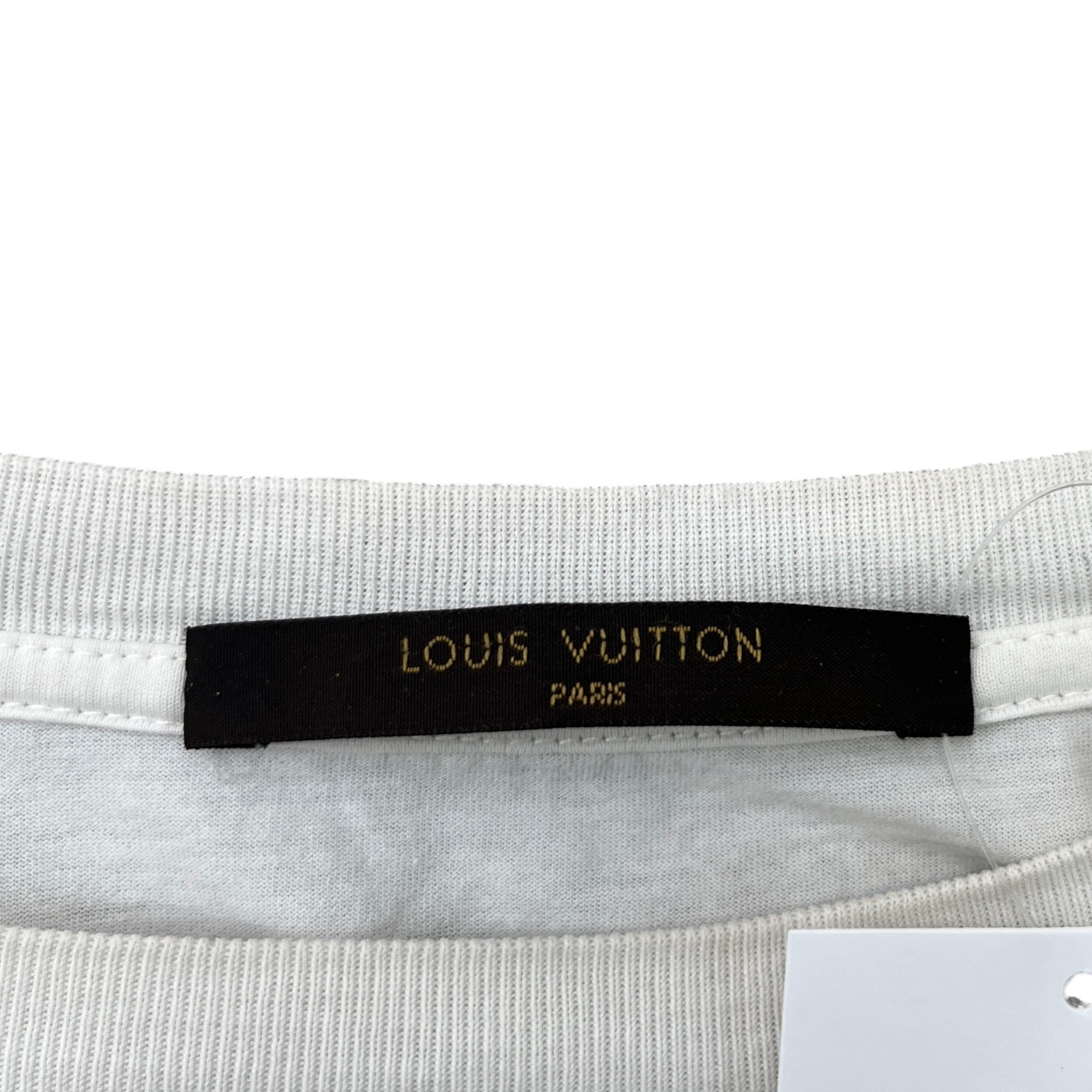 Men's Split Logo T-Shirt White Size XL