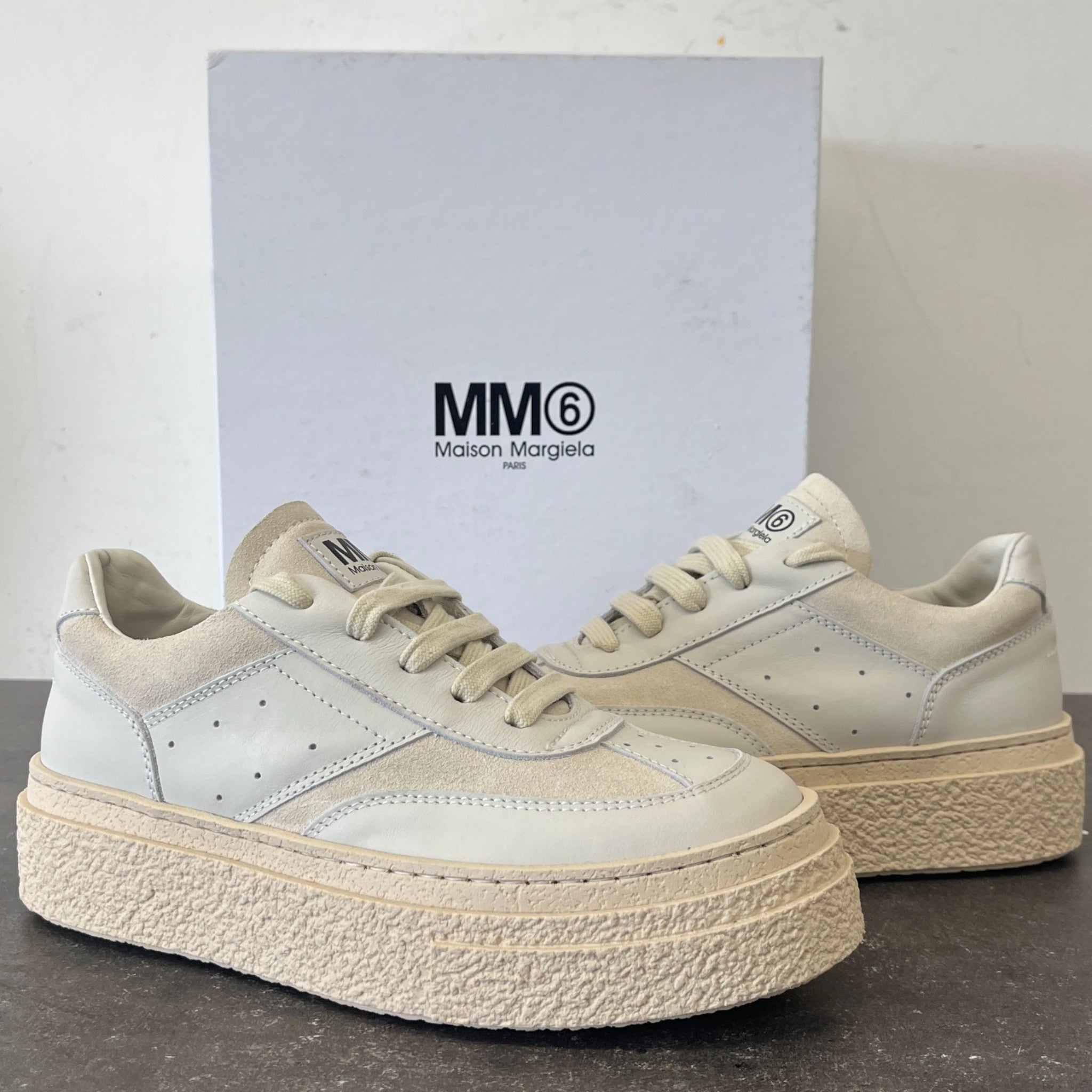 Women's Mm6 Low Trainers Beige Size EU 35 / UK 2