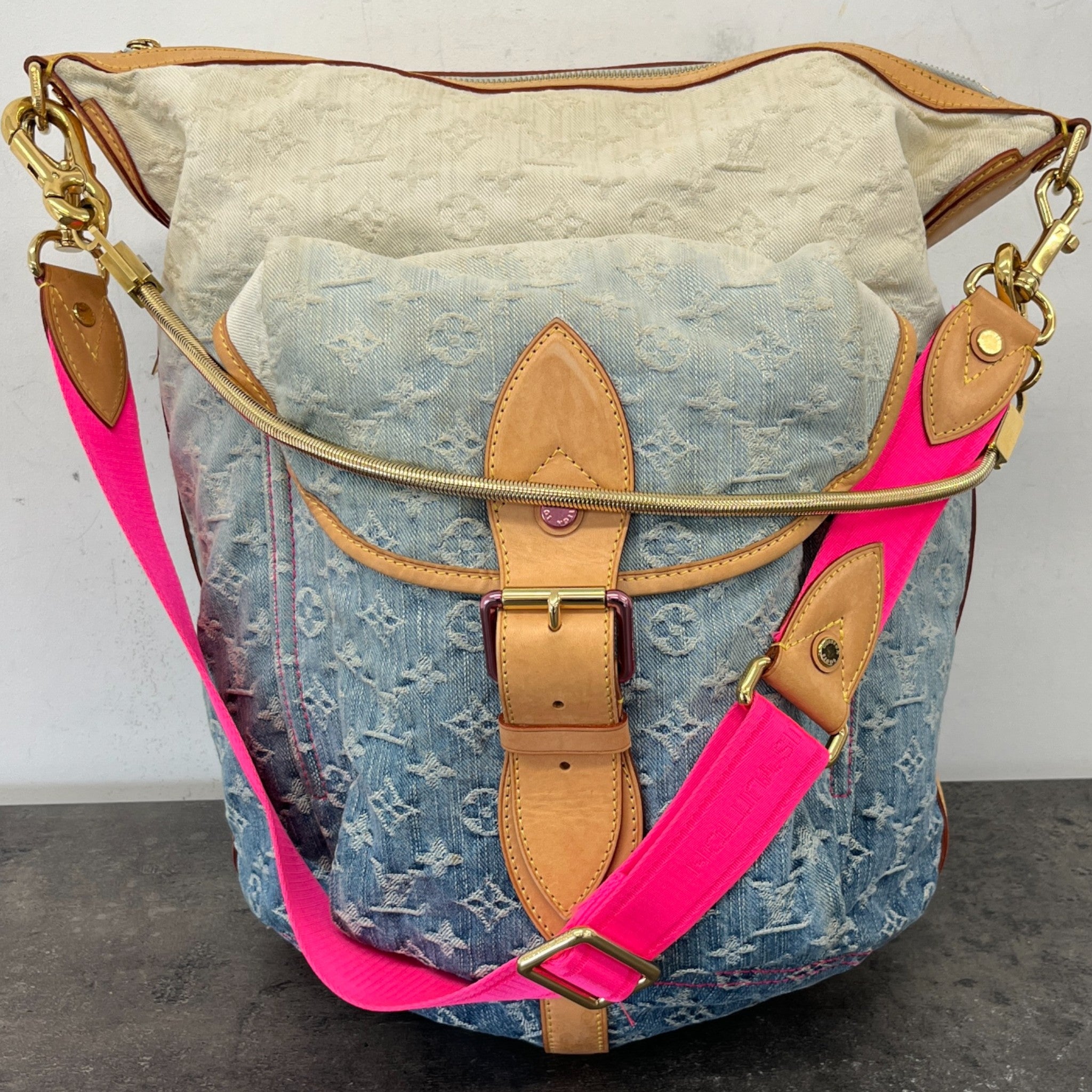 Women's Monogram Sunburst Pm Handbag Blue