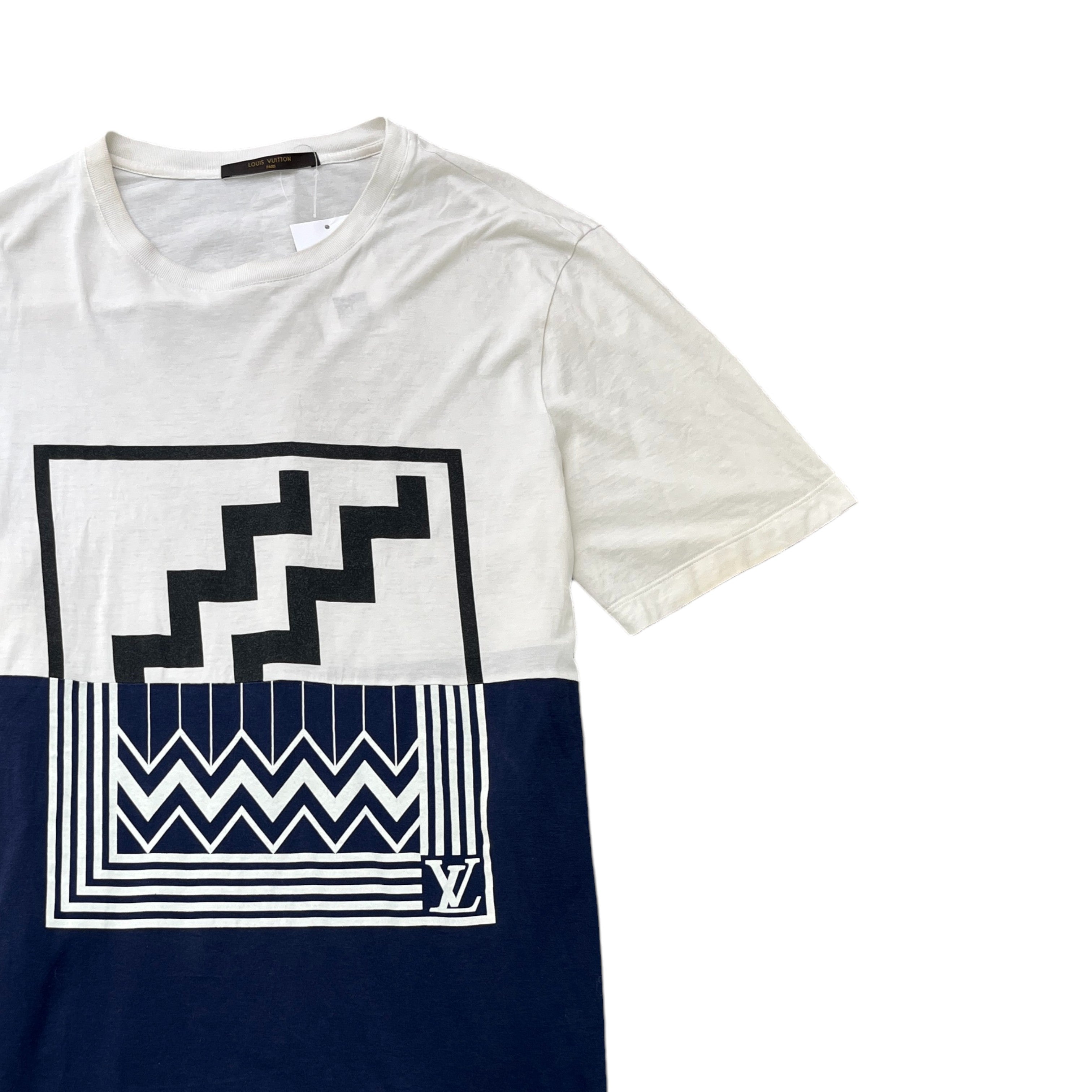 Men's Split Logo T-Shirt White Size XL