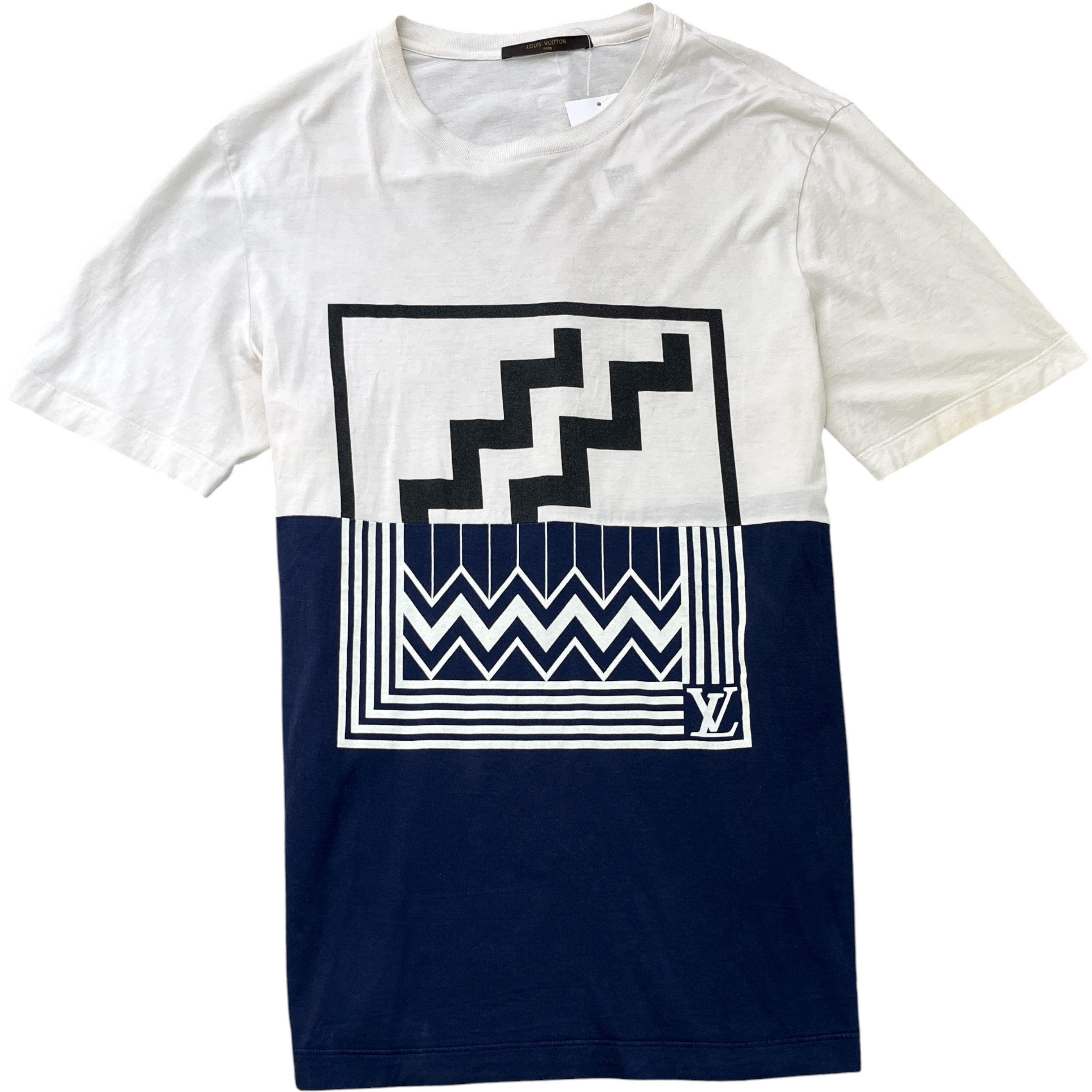 Men's Split Logo T-Shirt White Size XL