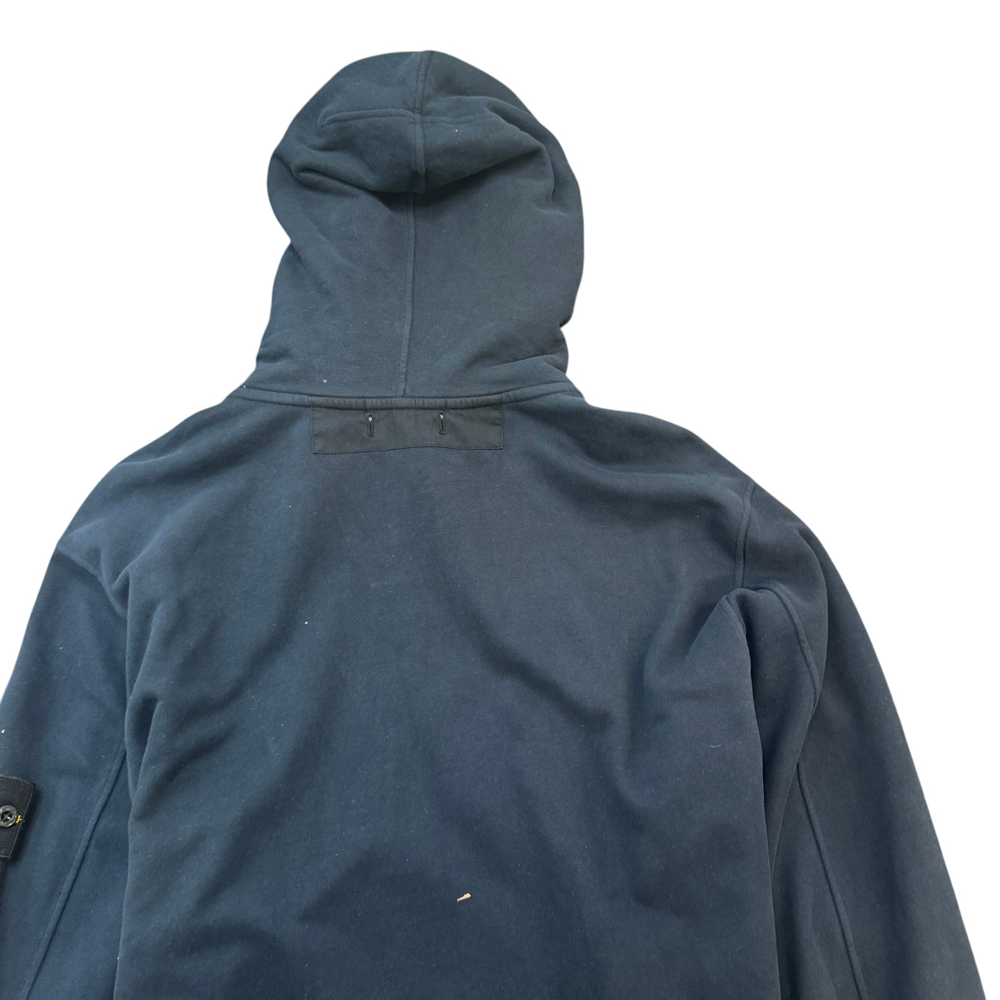 Men's Applique Logo Hoodie Blue Size XXL