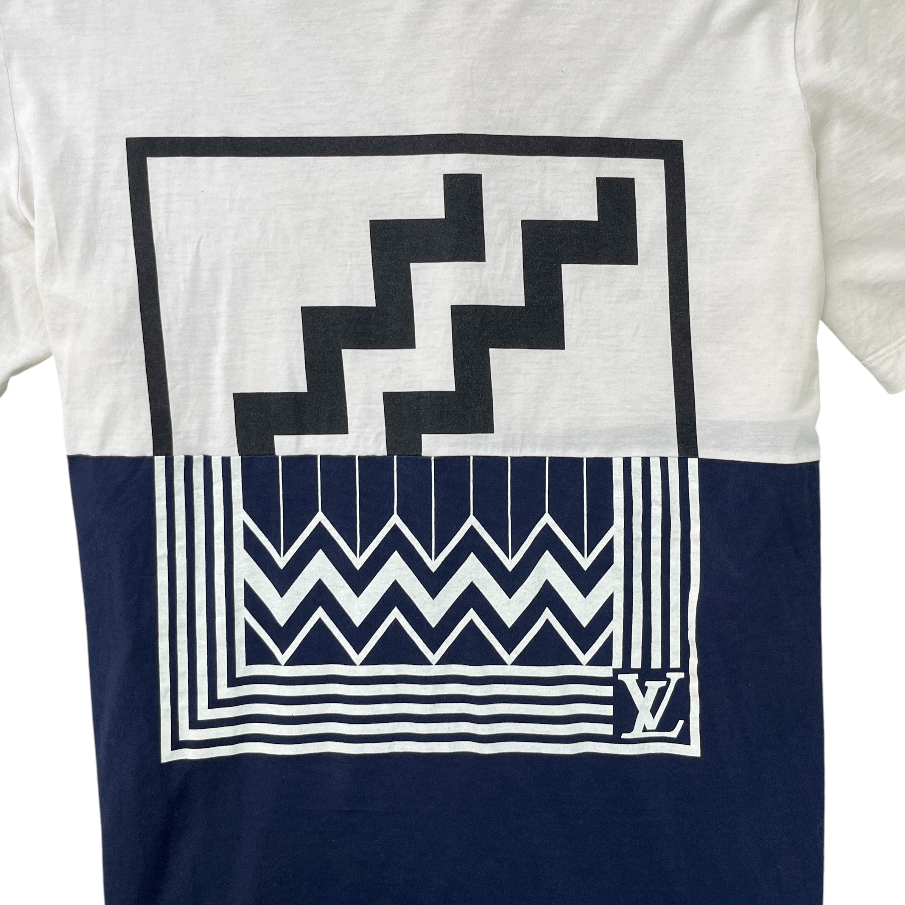 Men's Split Logo T-Shirt White Size XL