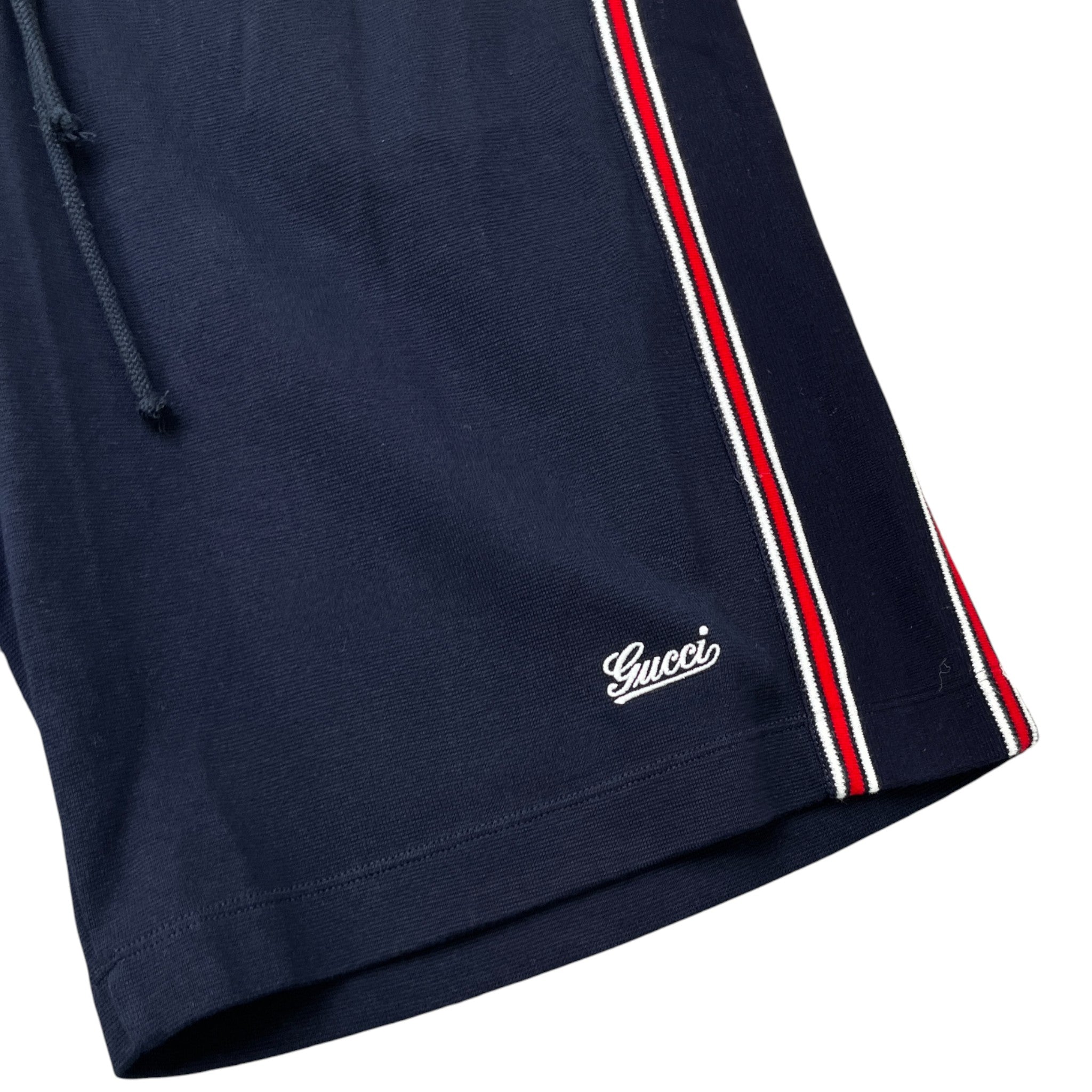 Men's Embroidered Logo Shorts Navy Size M