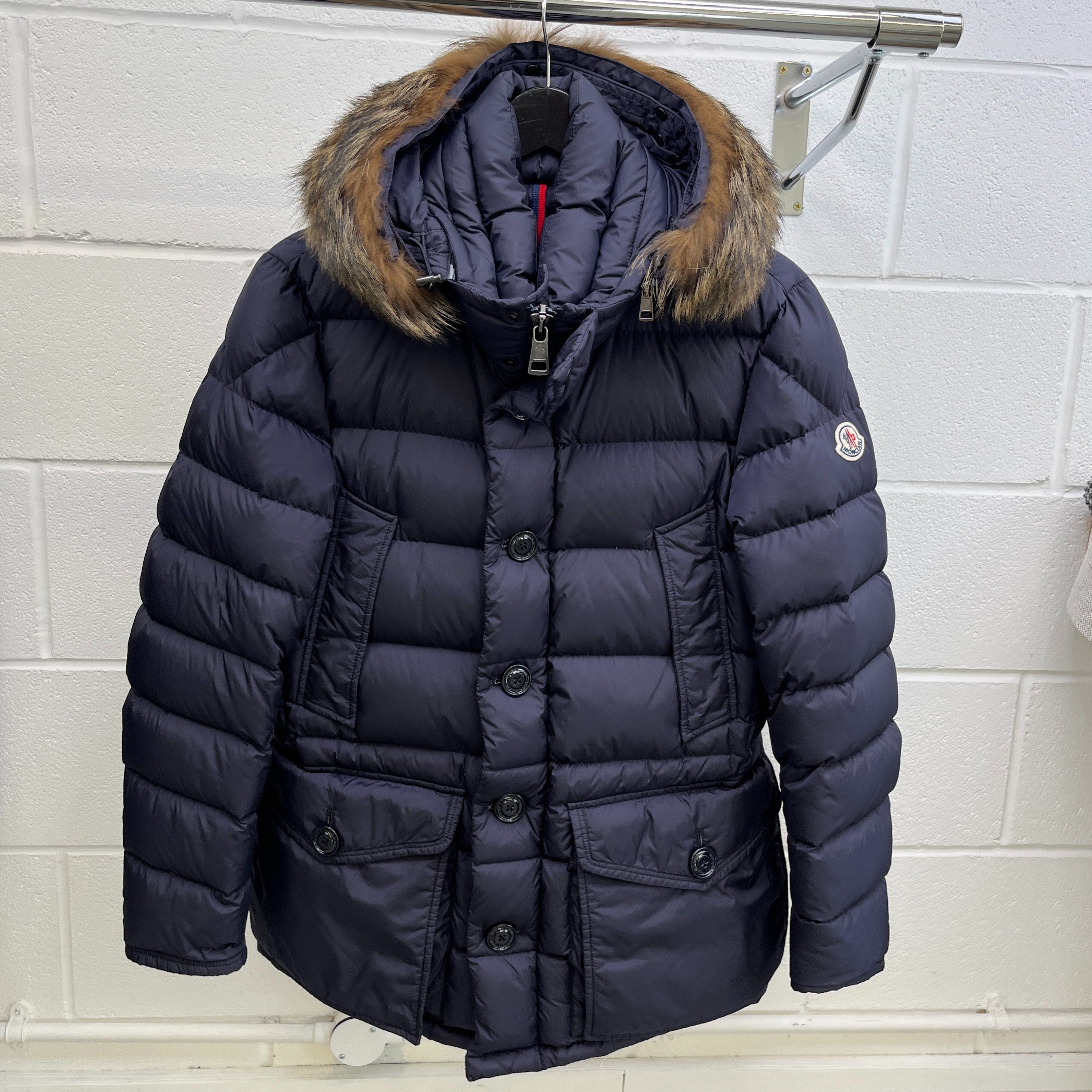 Men's Cluny Down Jacket Navy Size 1 / S